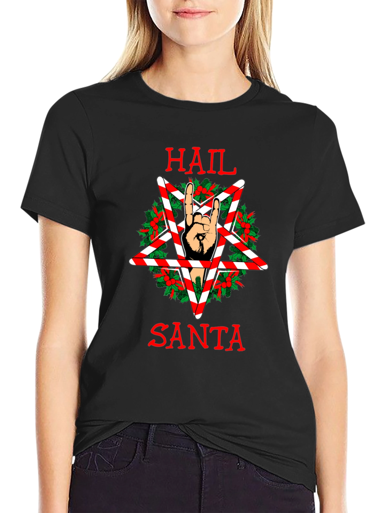 Hail Santa Funny Christmas T-Shirt