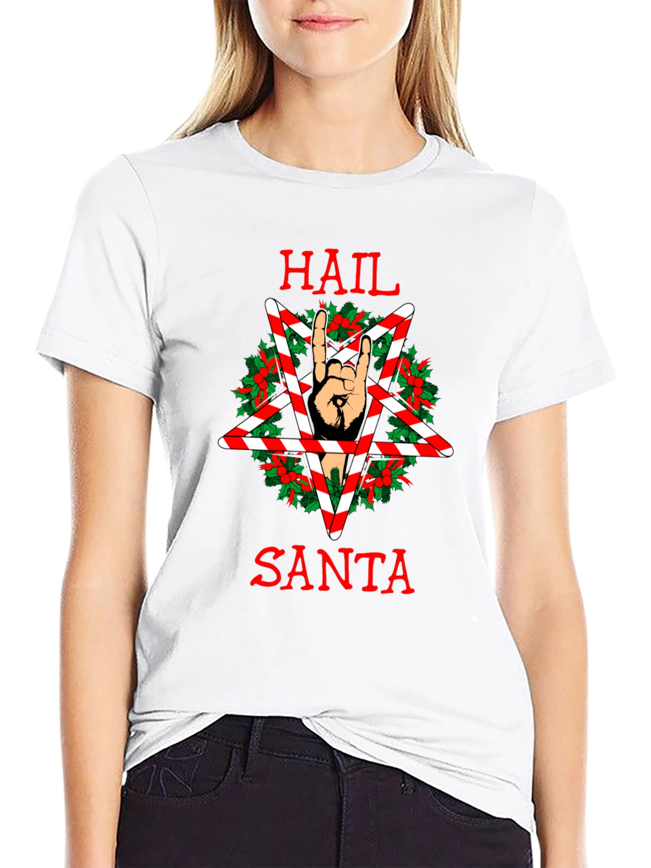 Hail Santa Funny Christmas T-Shirt
