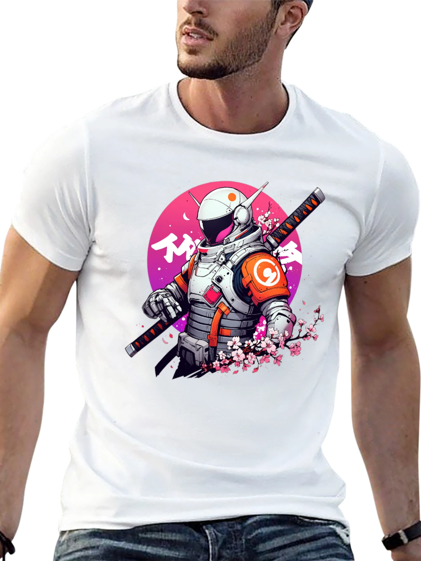 Samurai Astronaut Graphic Tee