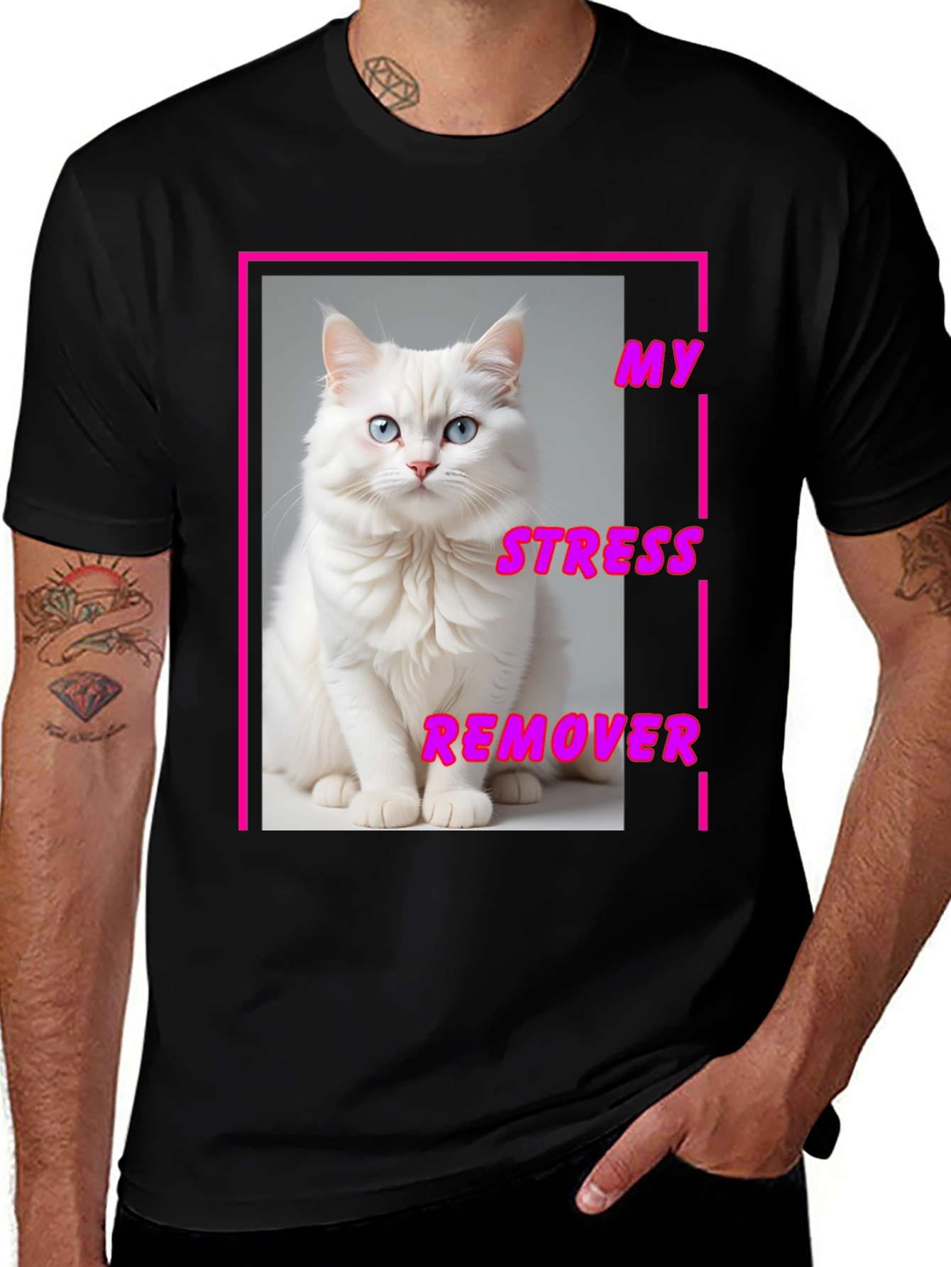 My Stress Remover Cat T-Shirt