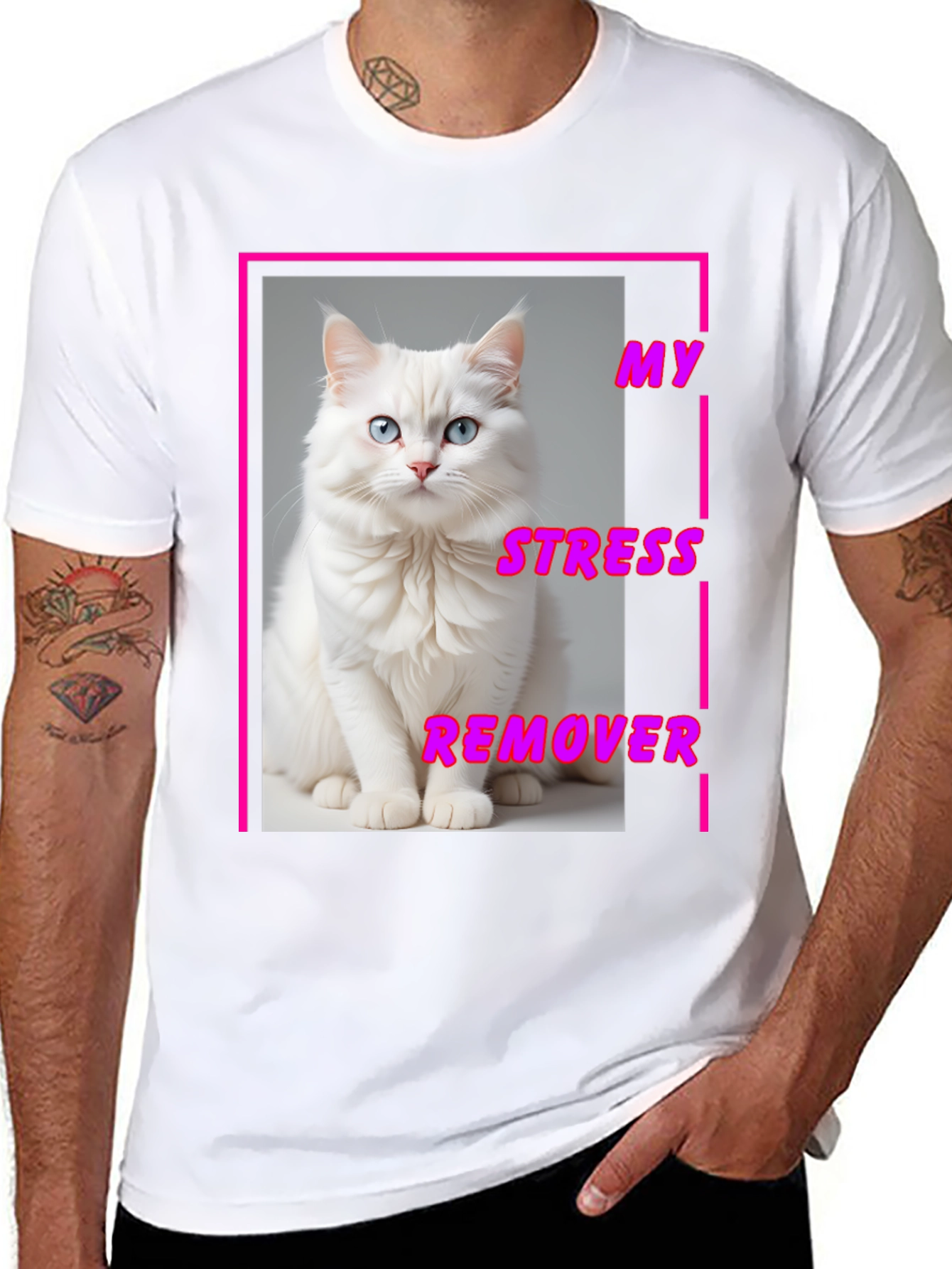 My Stress Remover Cat T-Shirt