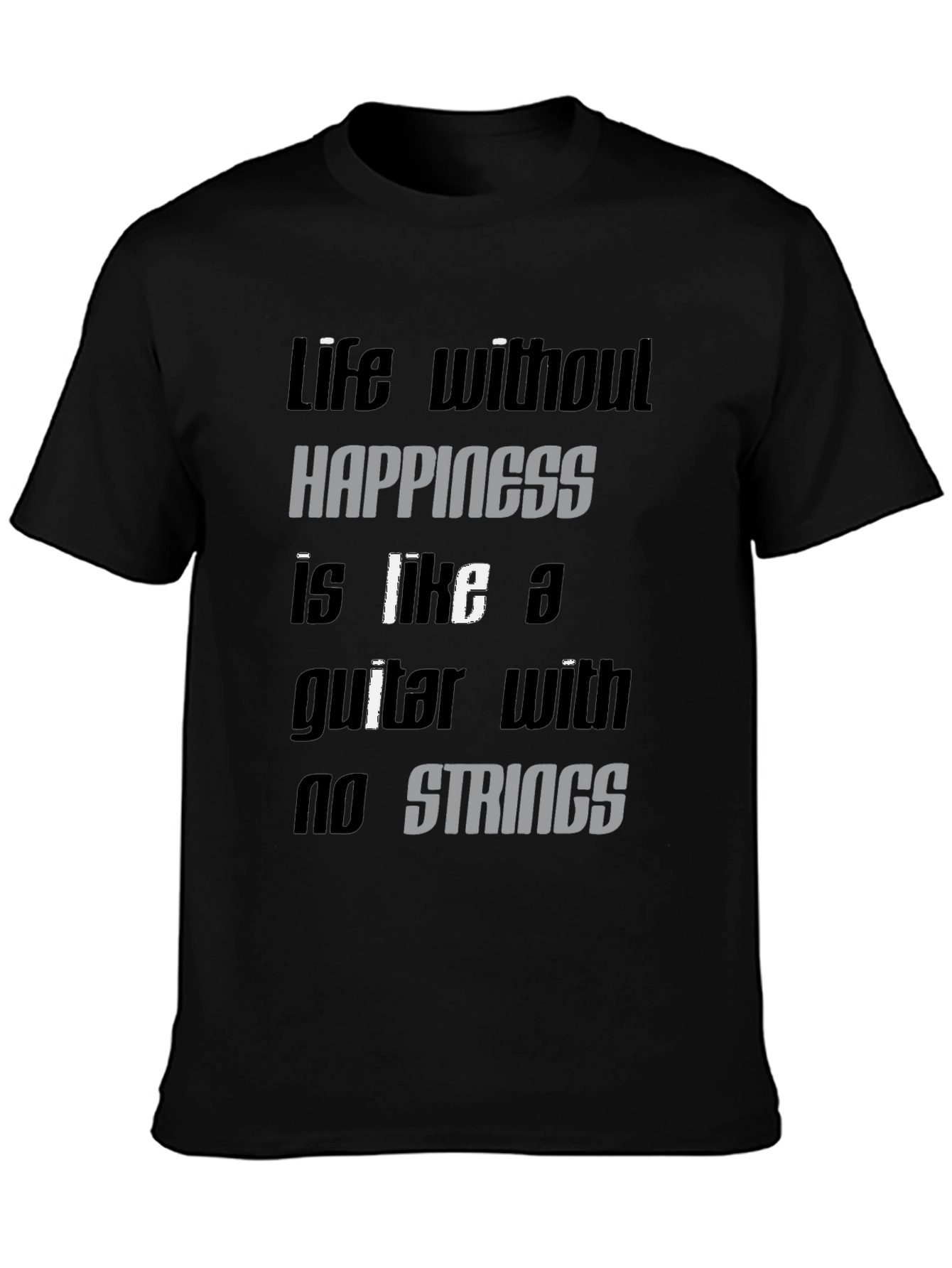 Life Without Happiness Graphic Tee - Black