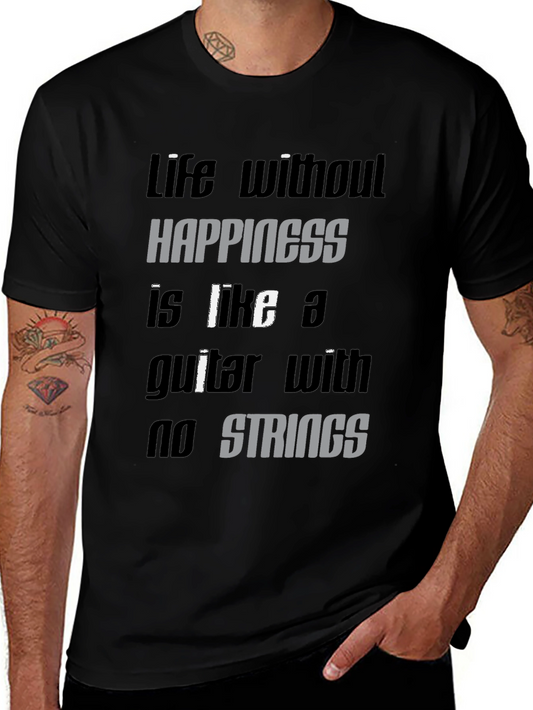 Life Without Happiness Graphic Tee - Black