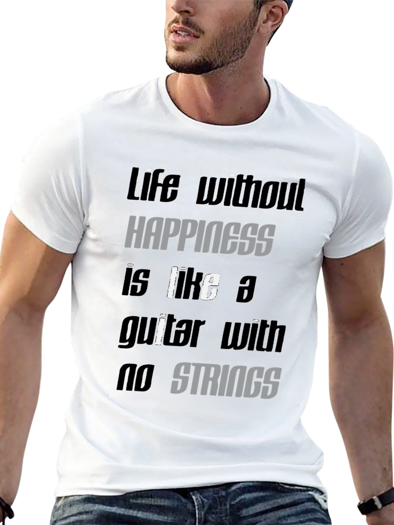 Life Without Happiness Graphic Tee - Black