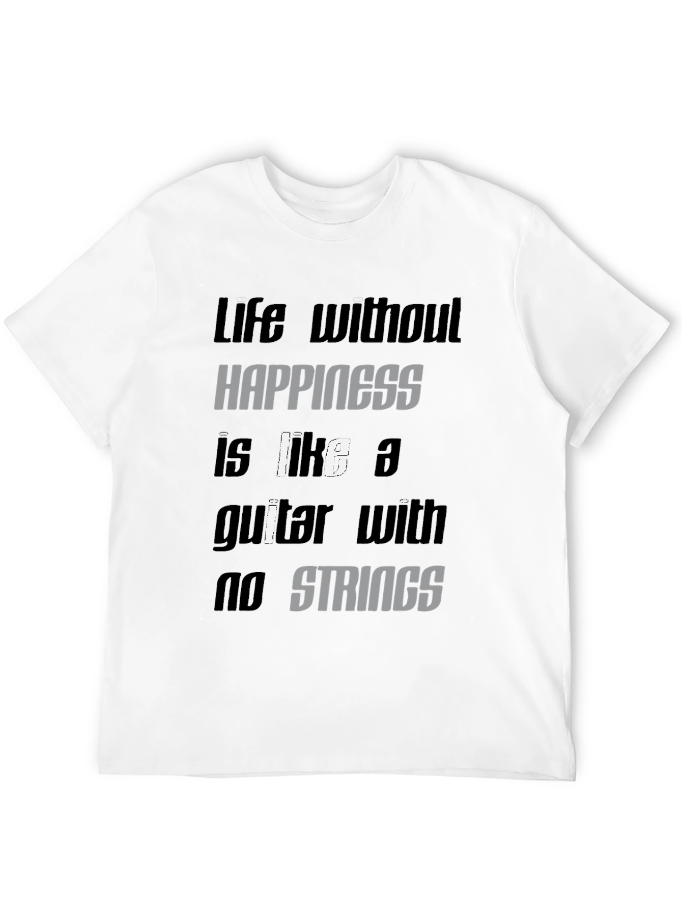Life Without Happiness Graphic Tee - Black