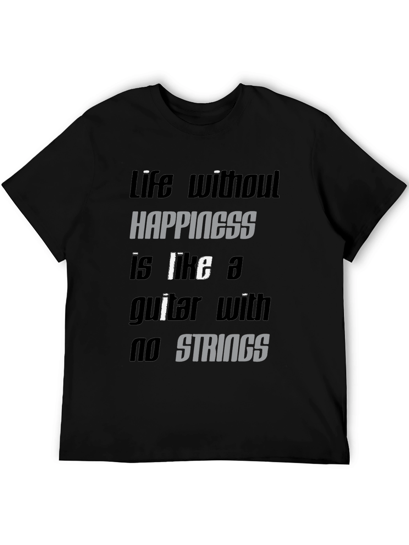 Life Without Happiness Graphic Tee - Black