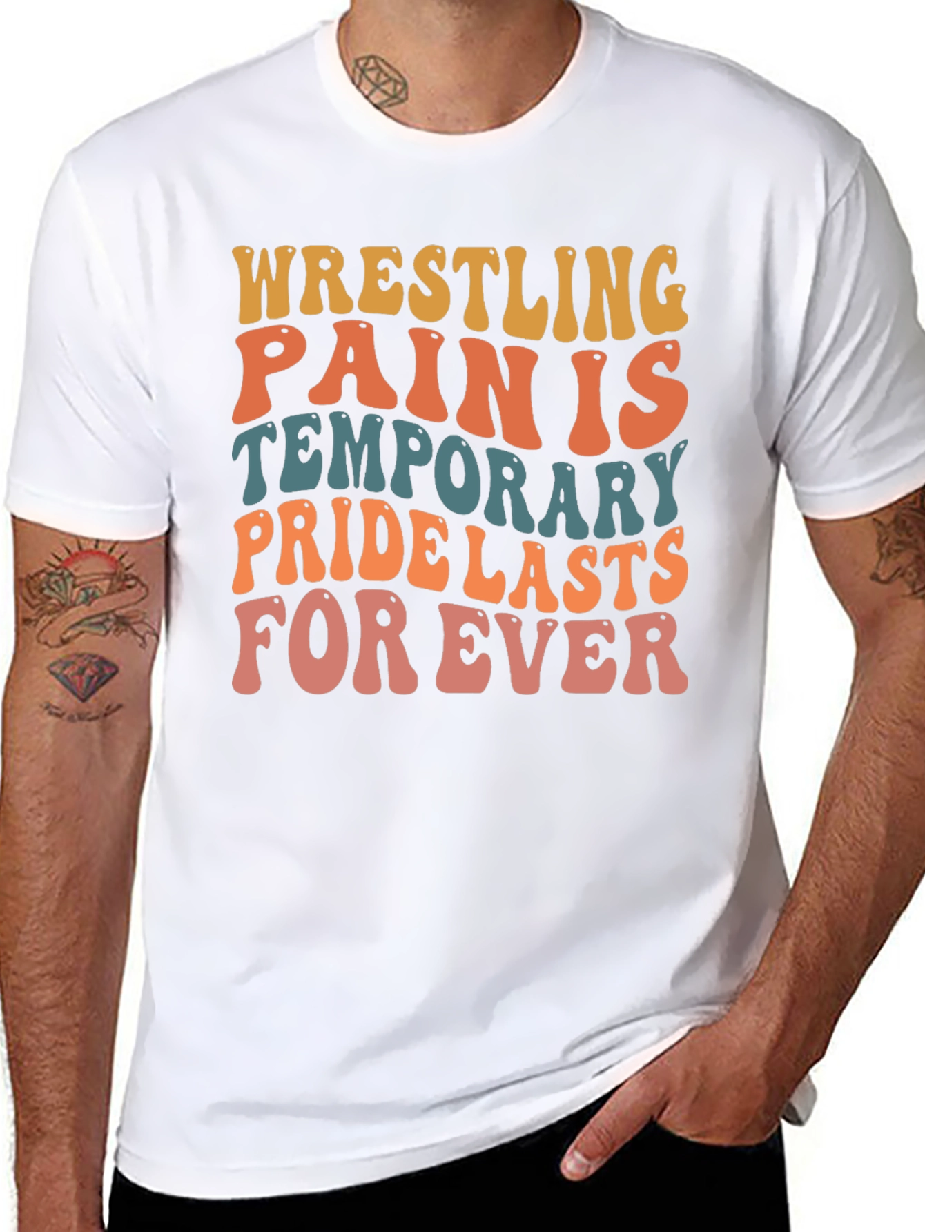 Wrestling Pain is Temporary Graphic Tee