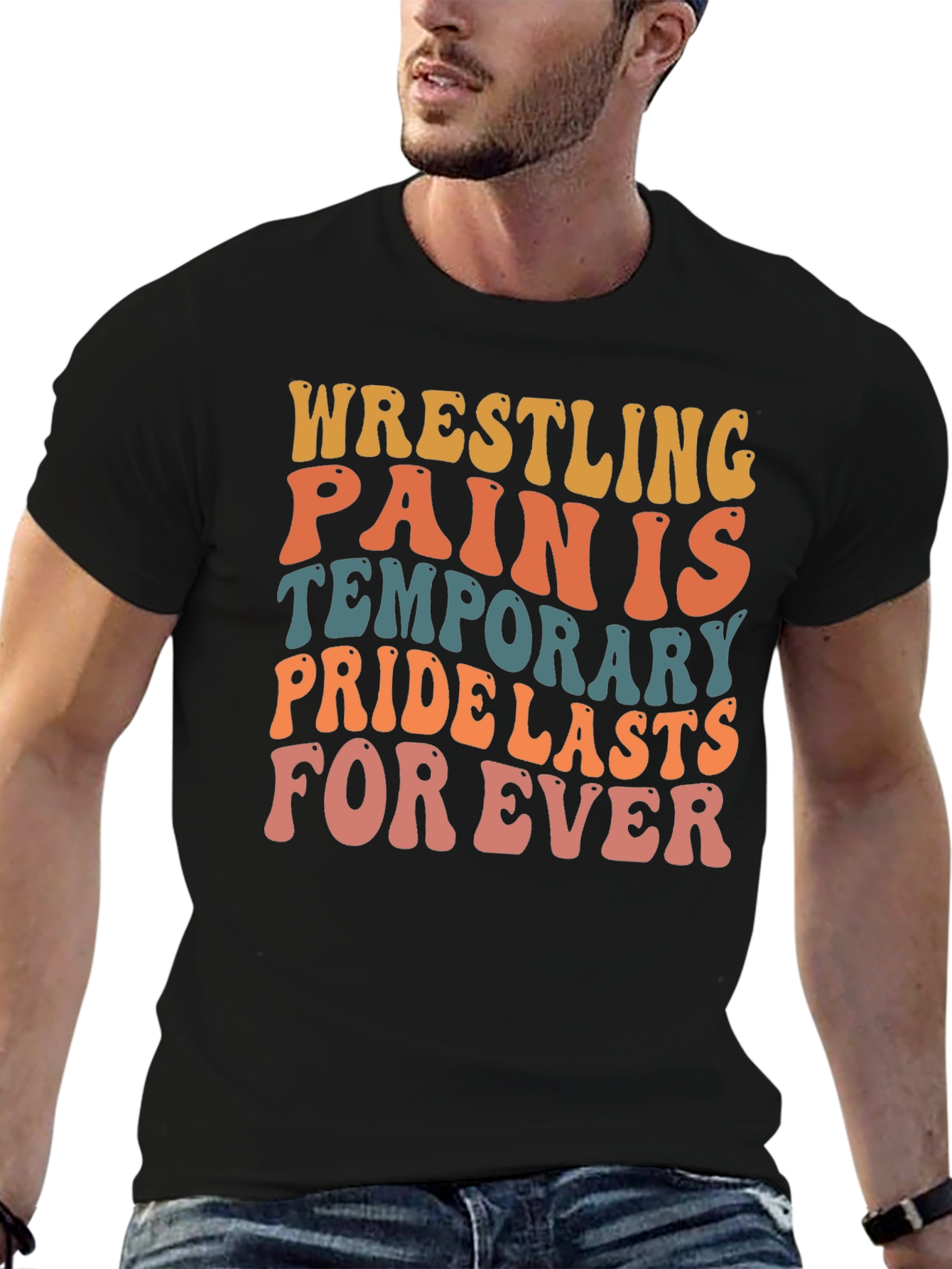 Wrestling Pain is Temporary Graphic Tee