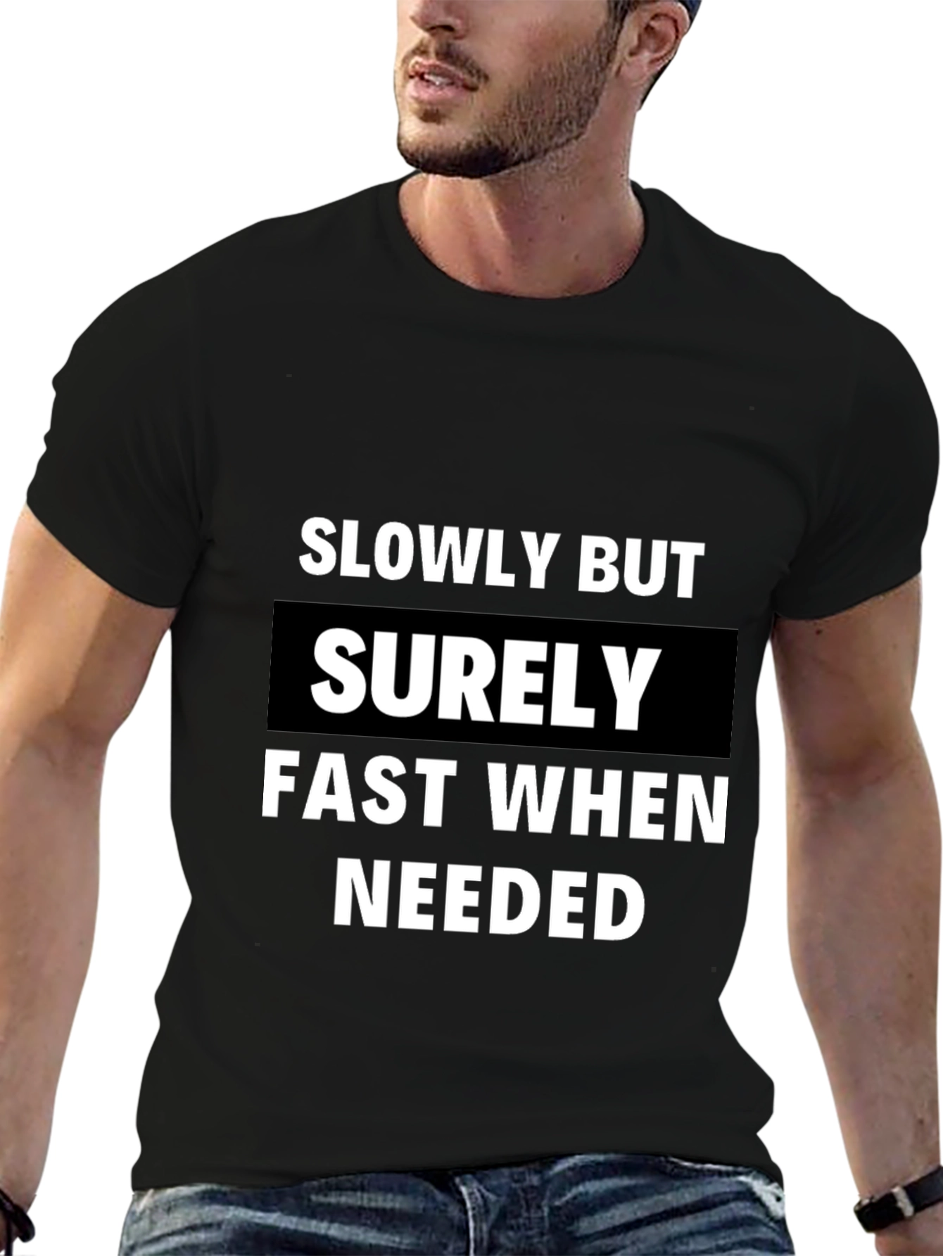 Slowly But Surely Mens Graphic T-Shirt