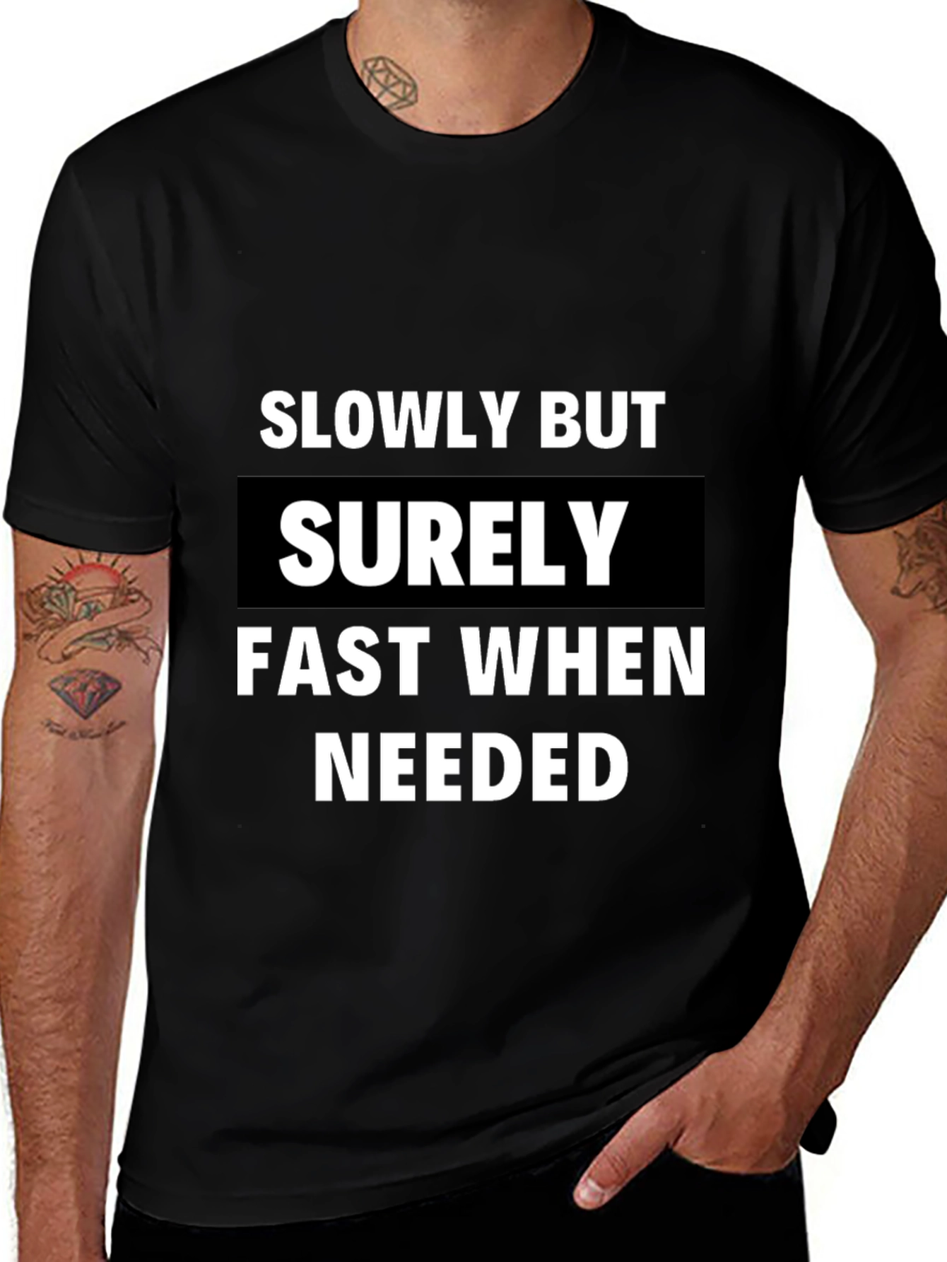 Slowly But Surely Mens Graphic T-Shirt