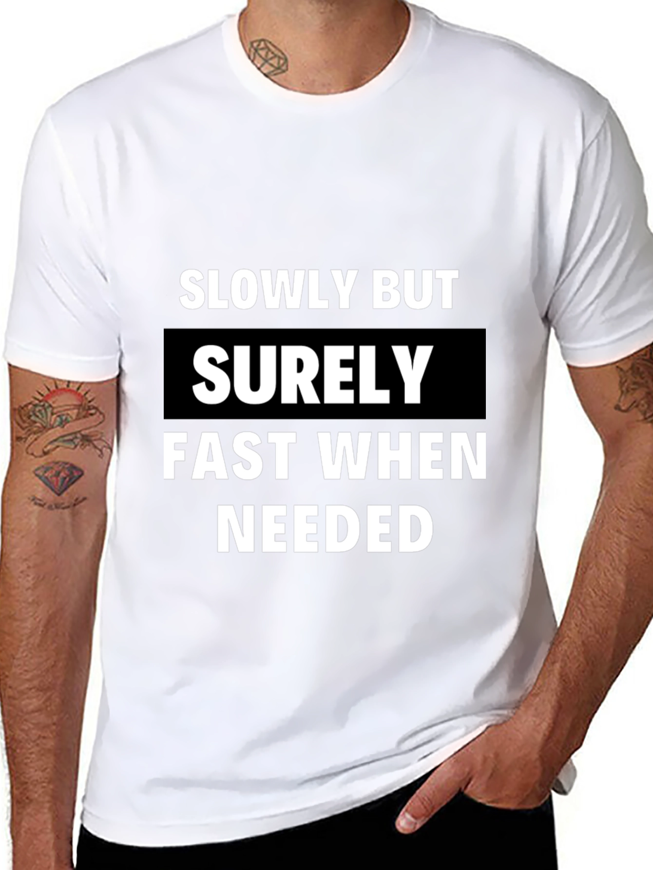 Slowly But Surely Mens Graphic T-Shirt