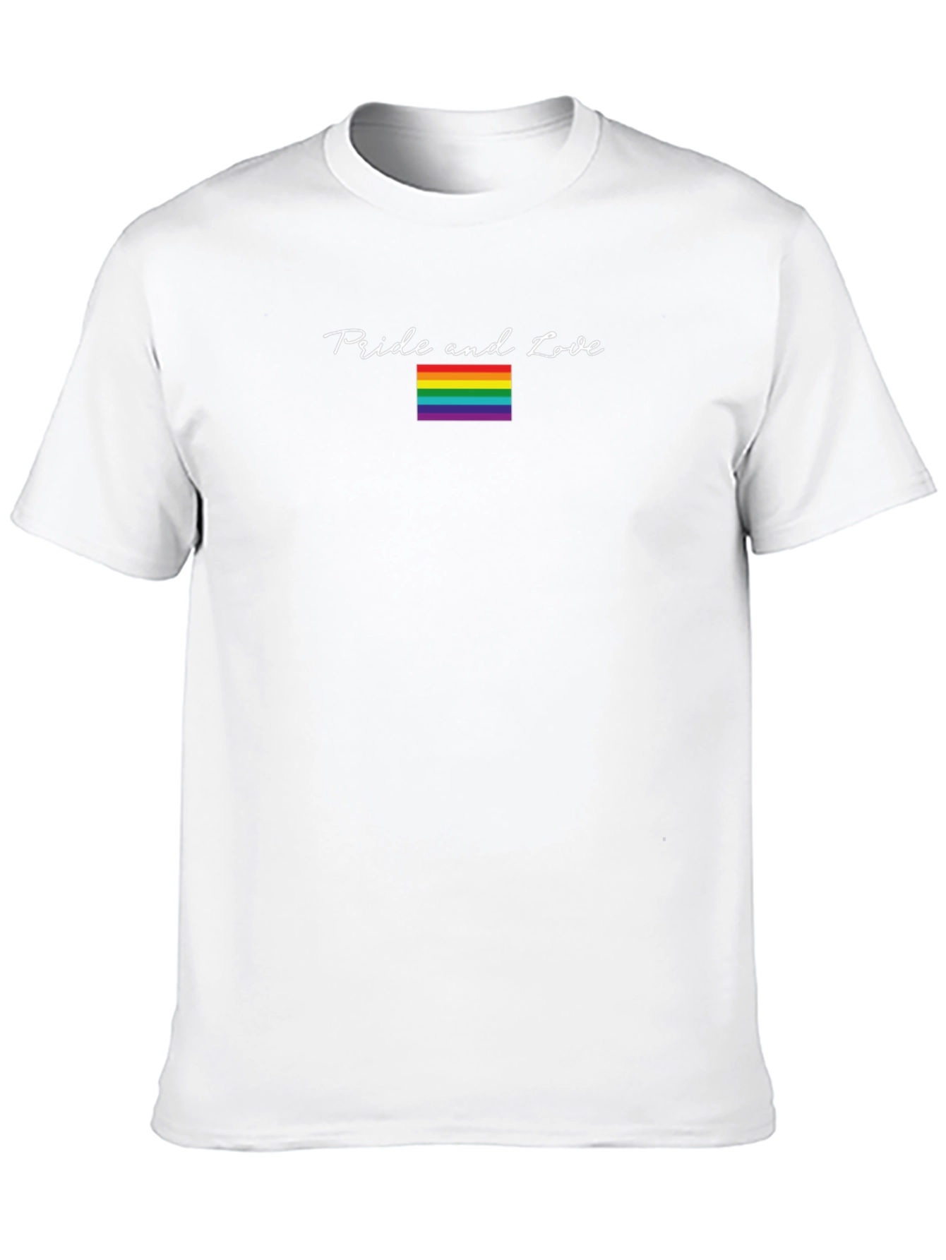 Pride and Love LGBT Rainbow Graphic Tee