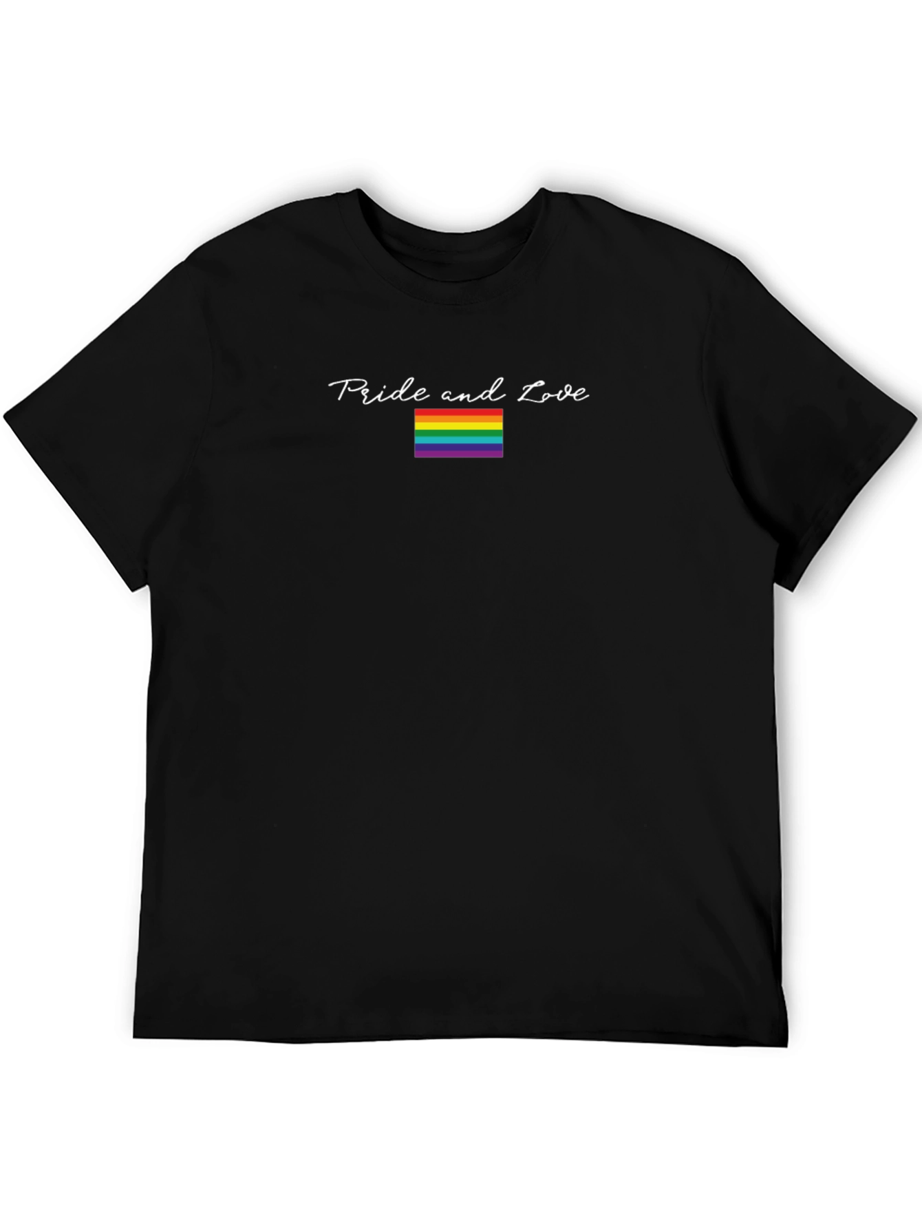 Pride and Love LGBT Rainbow Graphic Tee