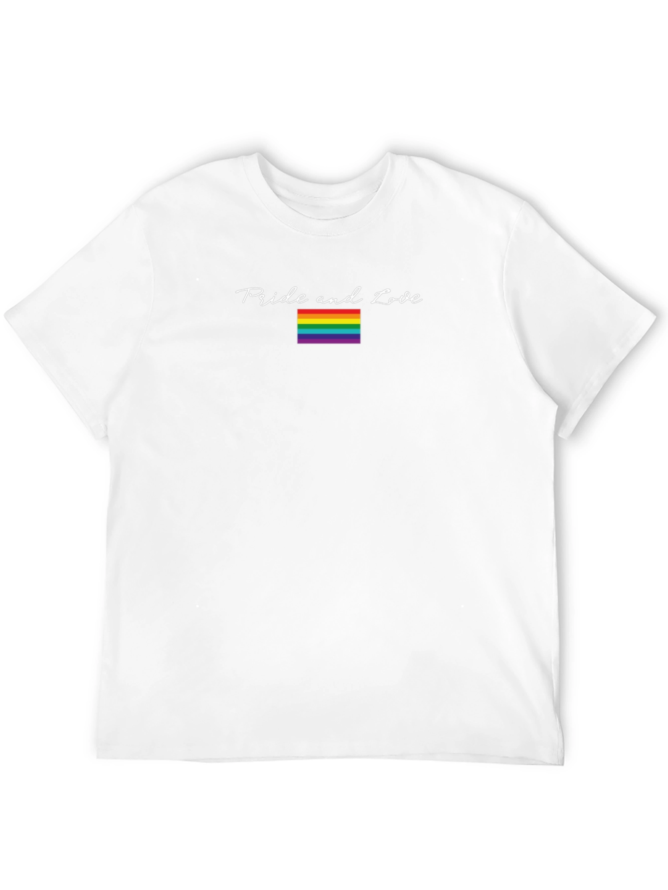 Pride and Love LGBT Rainbow Graphic Tee