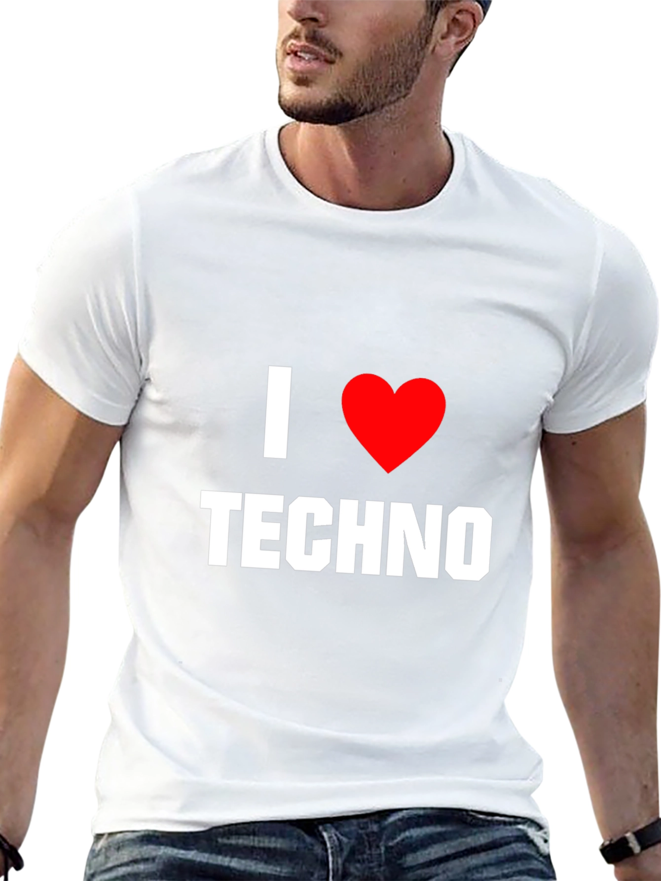 I Love Techno T-Shirt - Graphic Music Tee