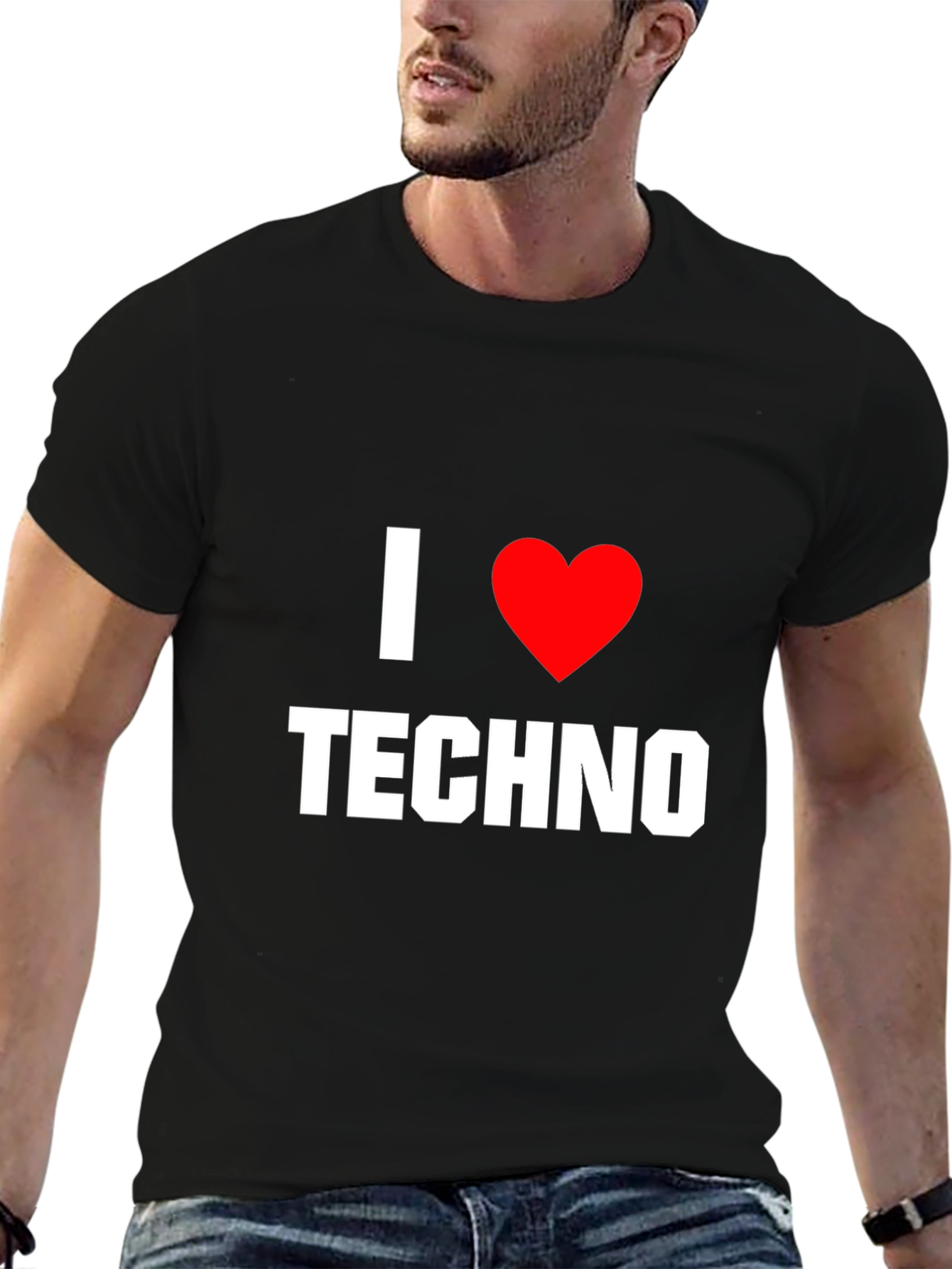 I Love Techno T-Shirt - Graphic Music Tee