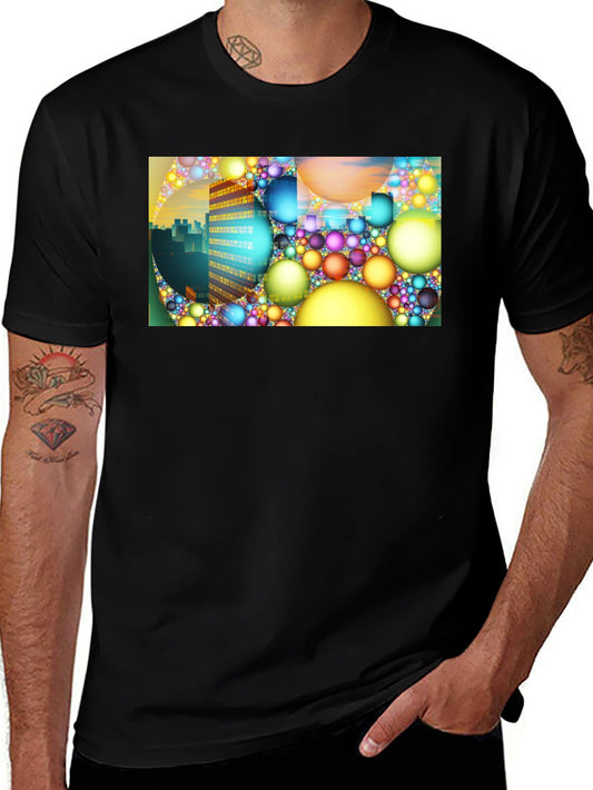 Abstract Cityscape Graphic Tee
