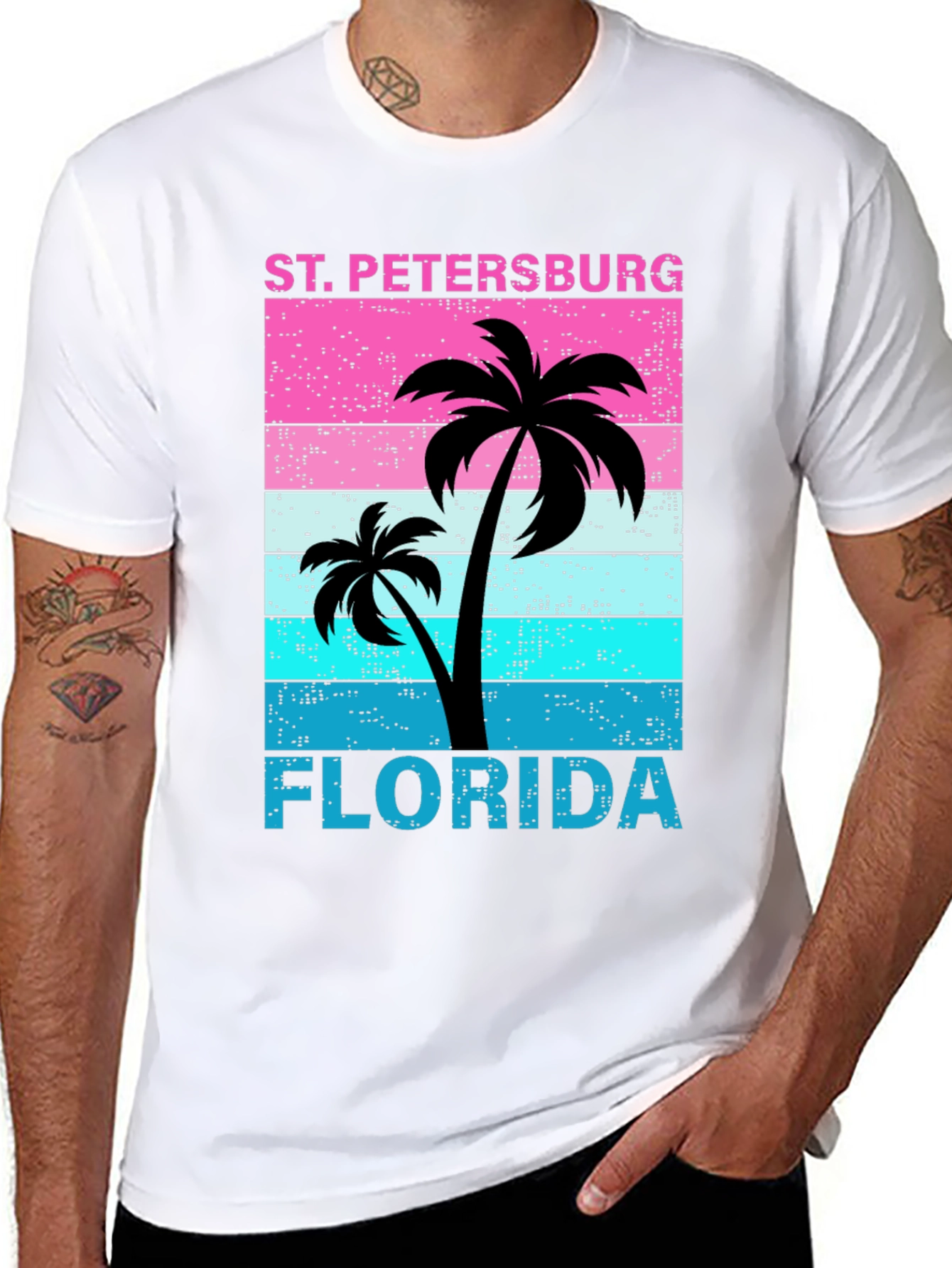 St. Petersburg Florida Palm Tree Graphic Tee