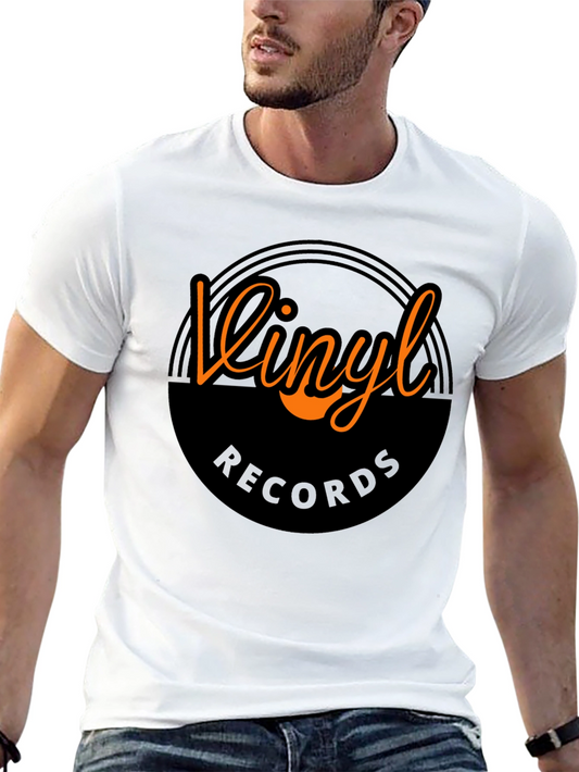 Vinyl Records Graphic Tee - Music Lover Shirt