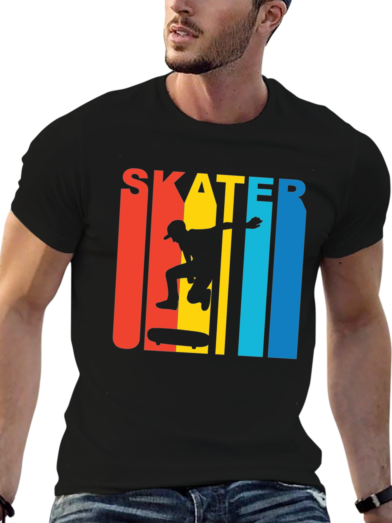 Skater Graphic Tee - Retro Style