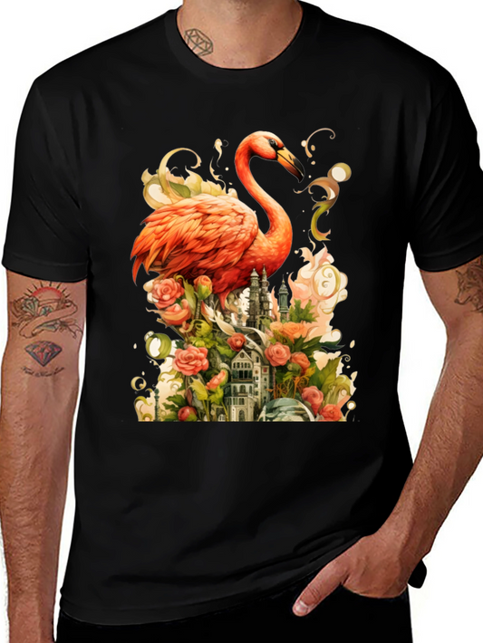 Flamingo Castle Graphic Tee