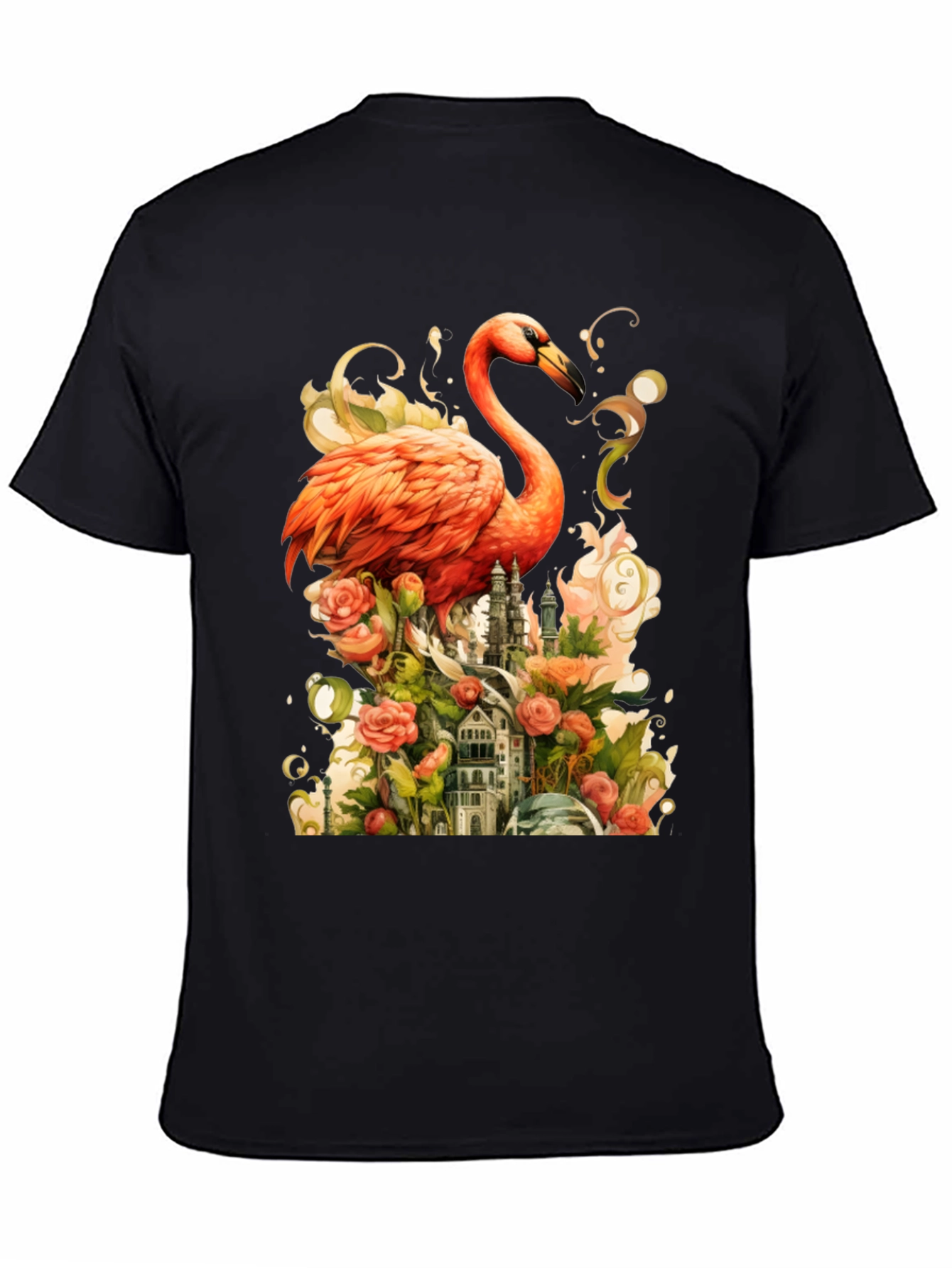Flamingo Castle Graphic Tee