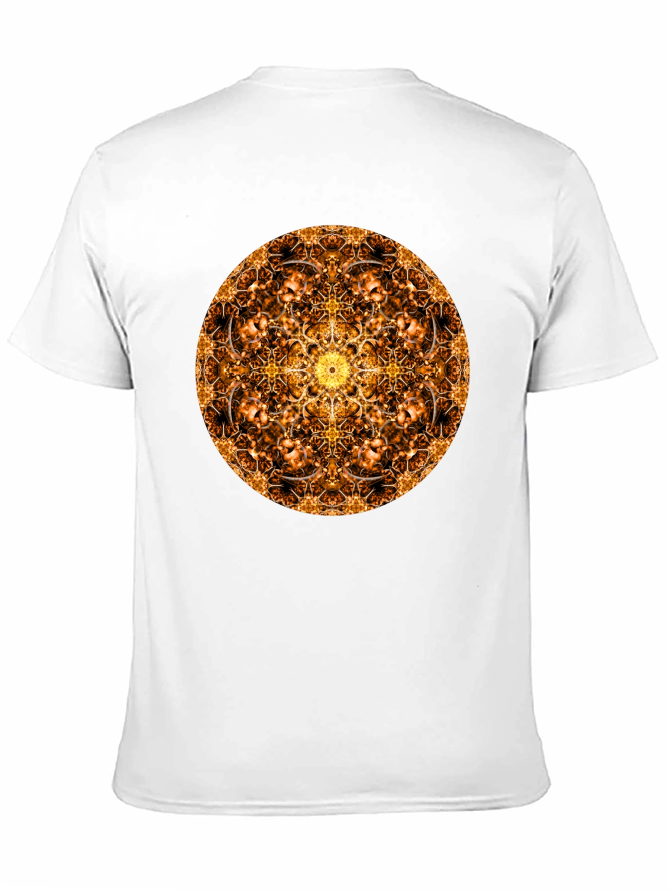 Golden Mandala T-Shirt: Sacred Geometry Design