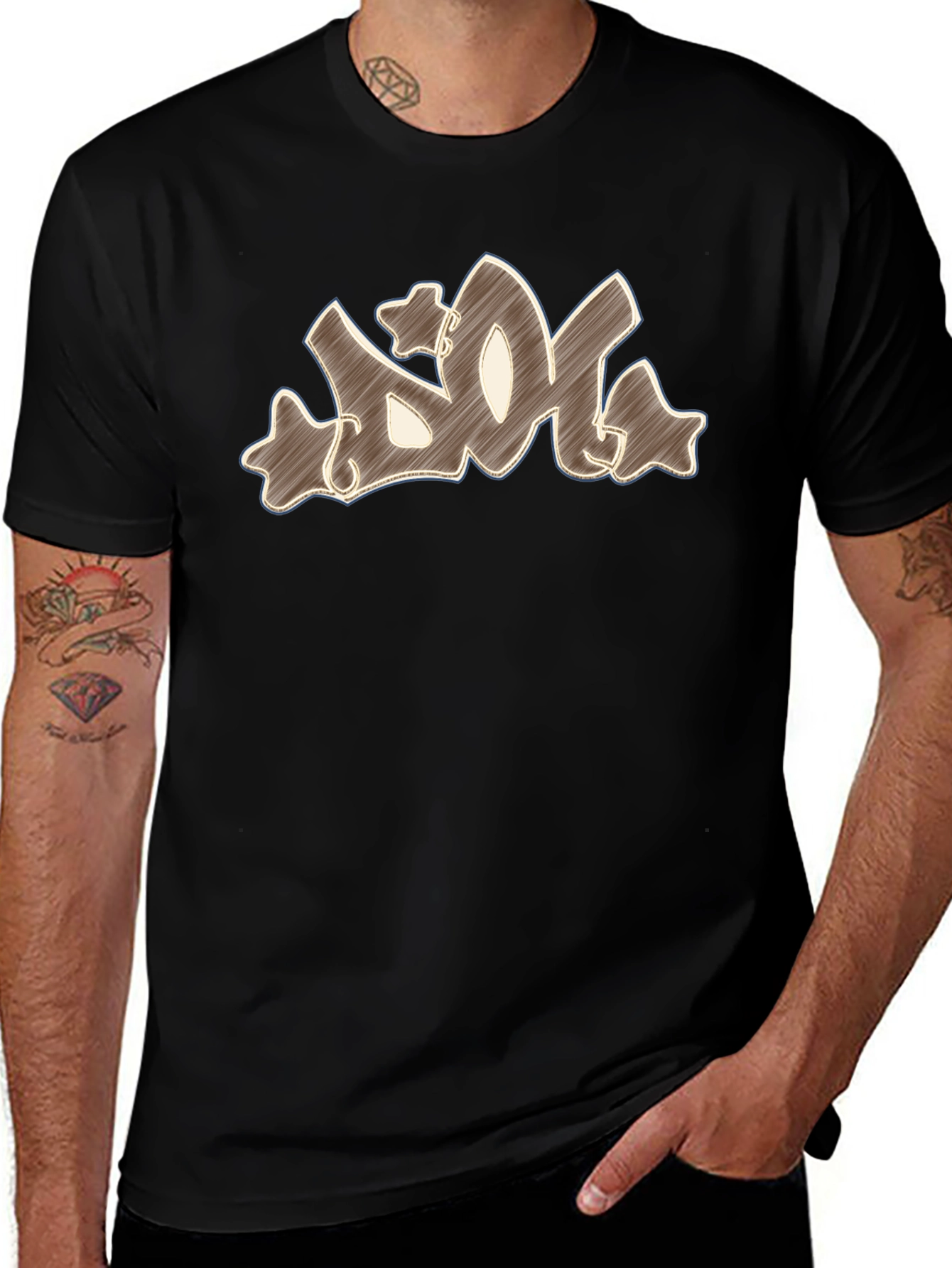 Graffiti Art Black T-Shirt