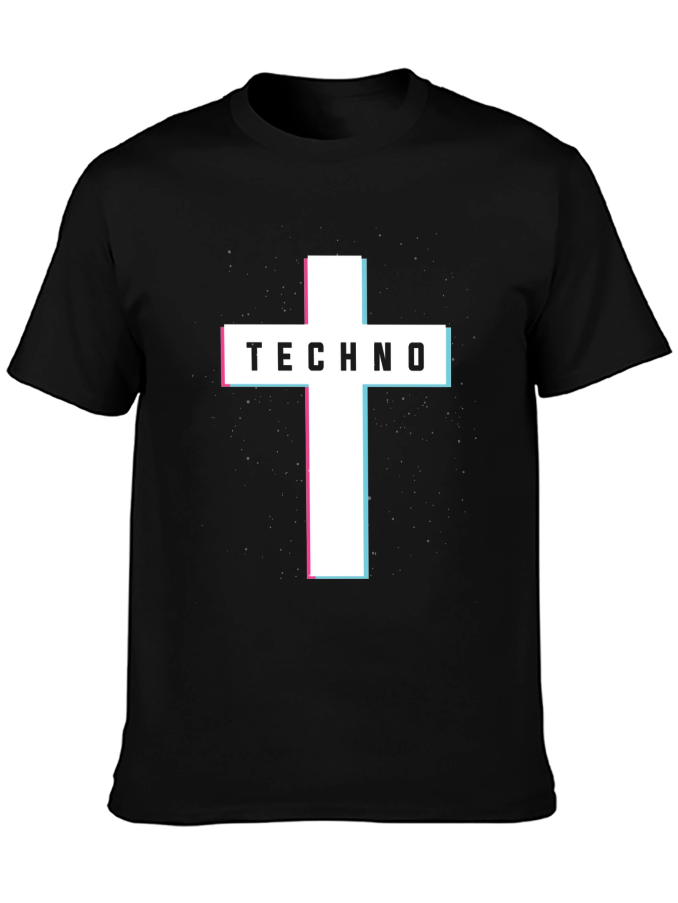 Techno Cross Graphic Tee - Modern Style