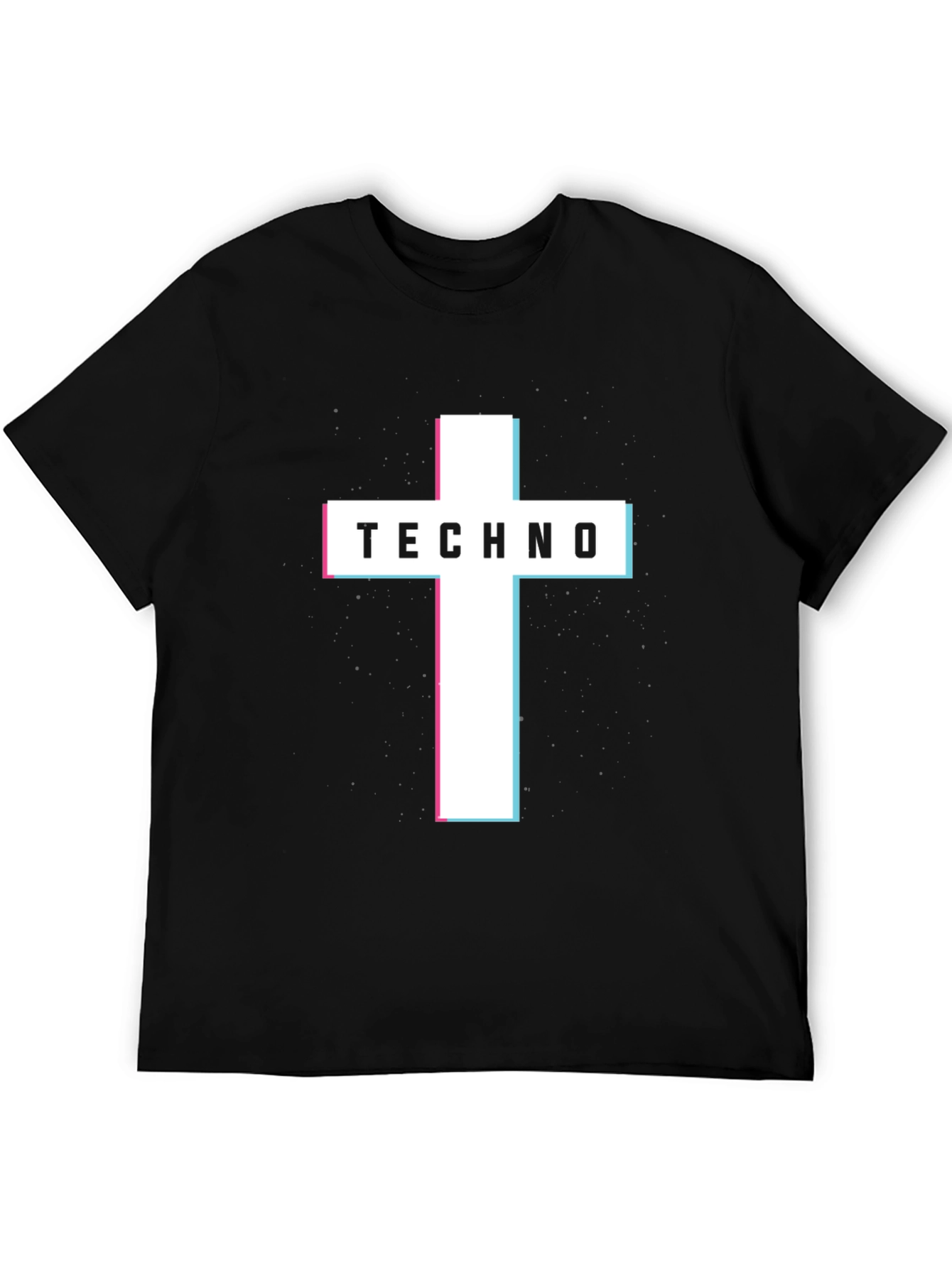 Techno Cross Graphic Tee - Modern Style