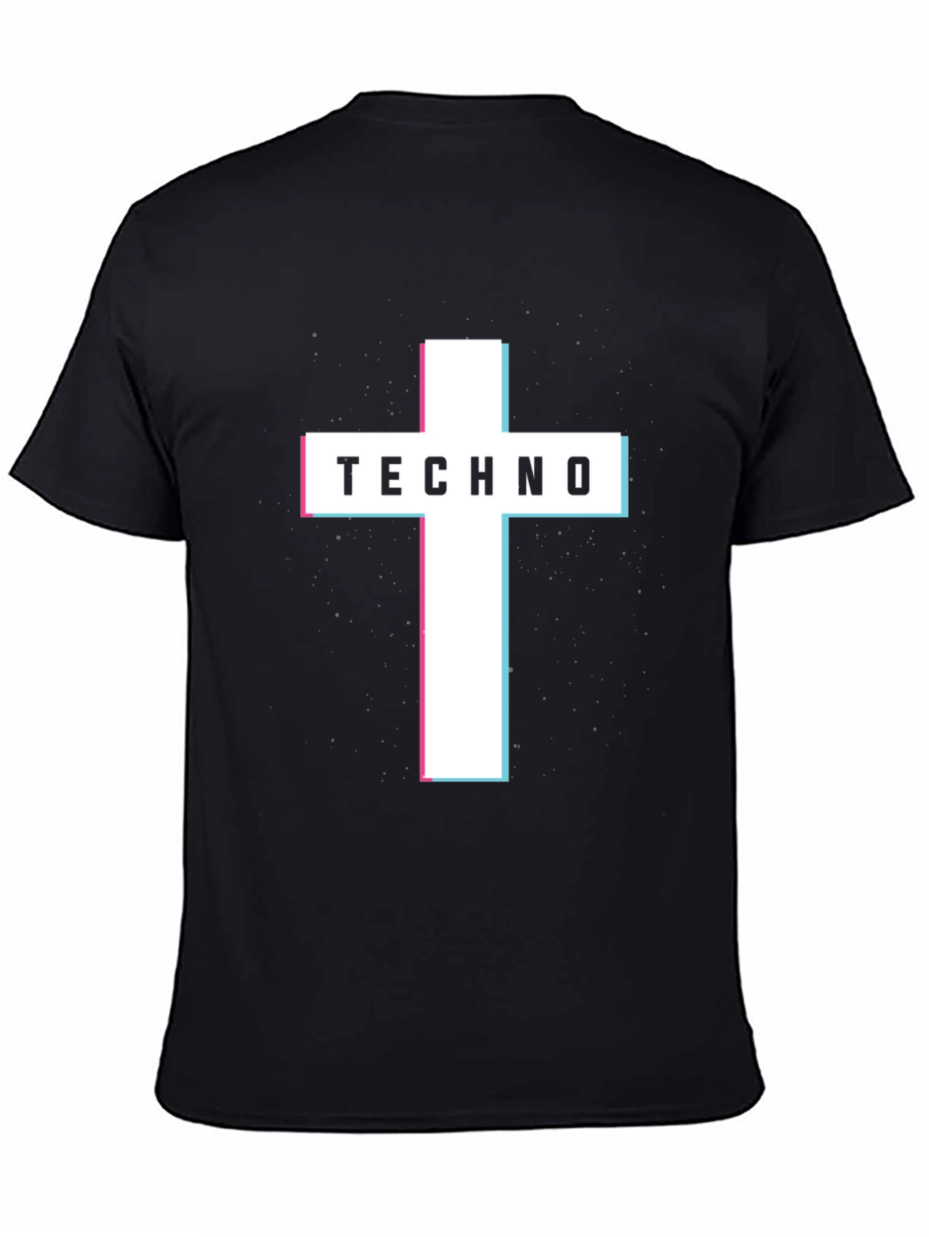 Techno Cross Graphic Tee - Modern Style