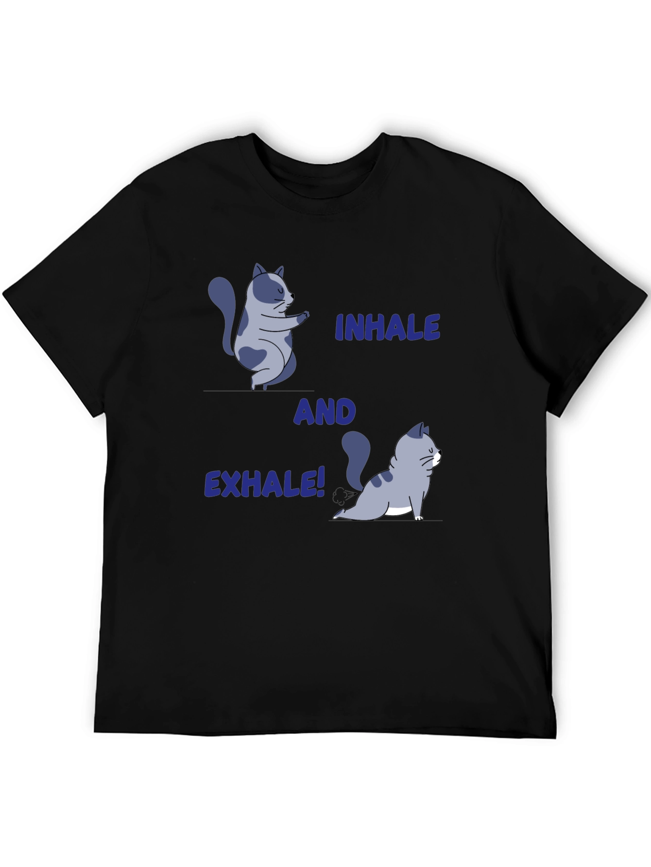 Yoga Cat T-Shirt: Inhale and Exhale