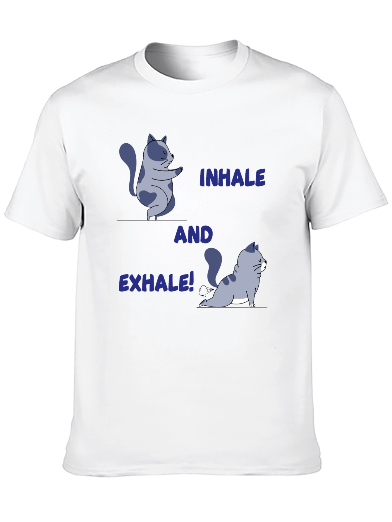 Yoga Cat T-Shirt: Inhale and Exhale
