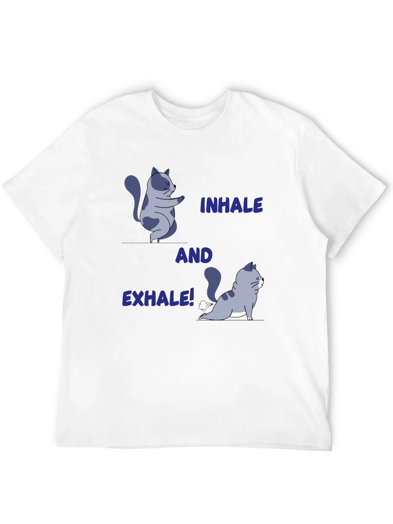 Yoga Cat T-Shirt: Inhale and Exhale