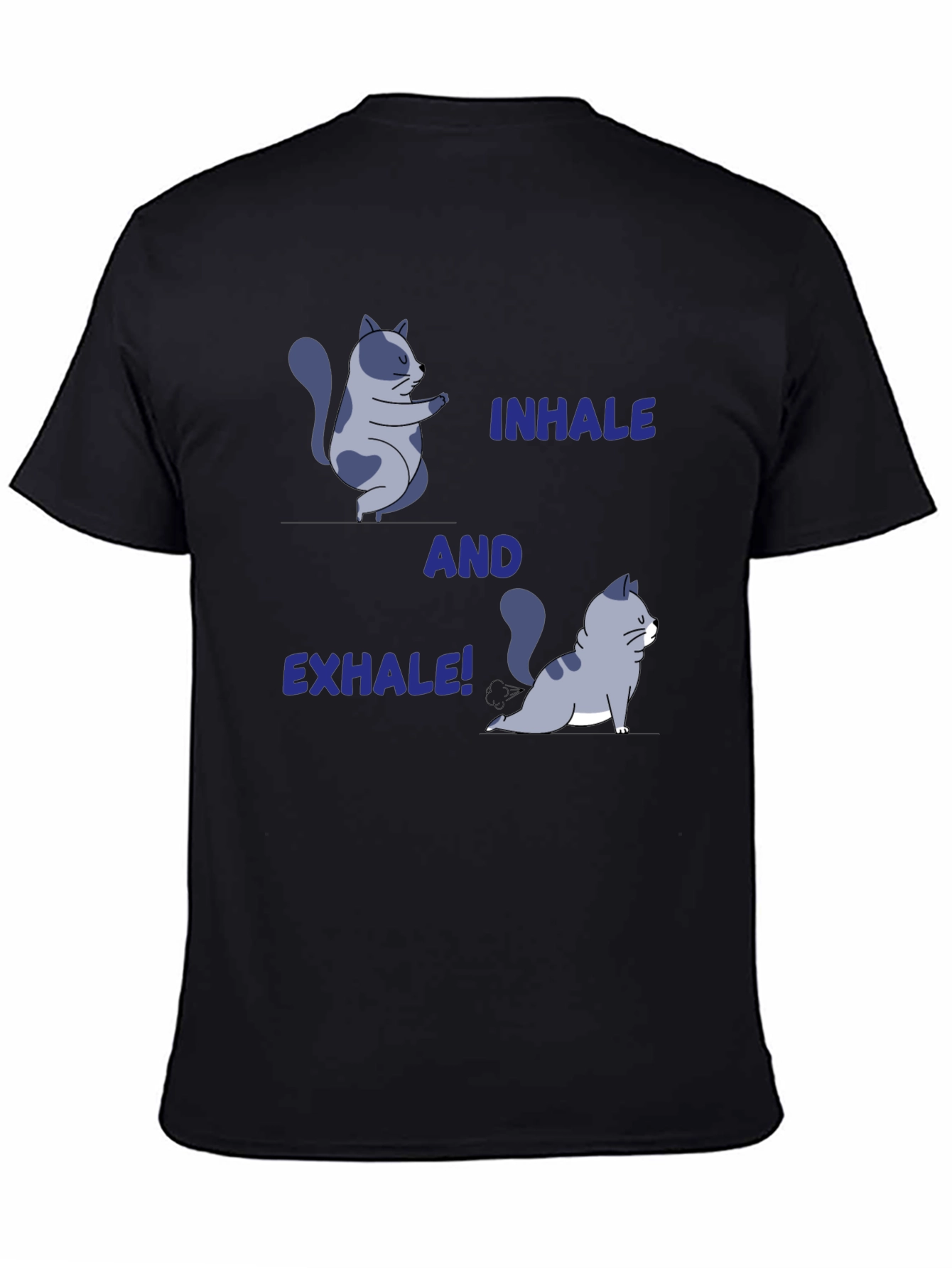 Yoga Cat T-Shirt: Inhale and Exhale