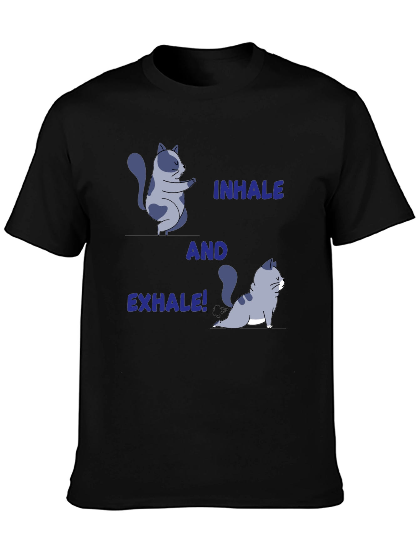 Yoga Cat T-Shirt: Inhale and Exhale