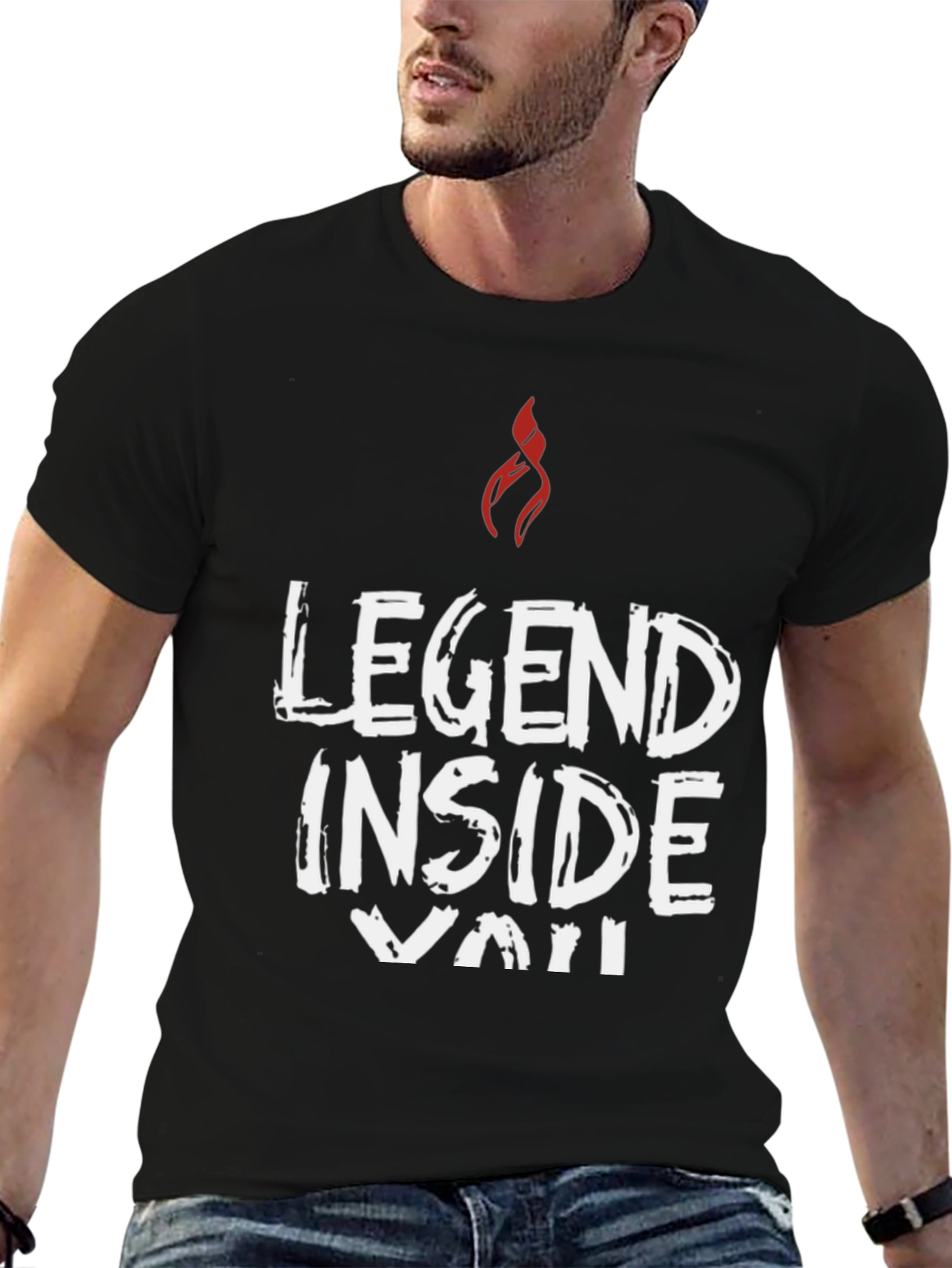 Legend Inside You Black Graphic Tee