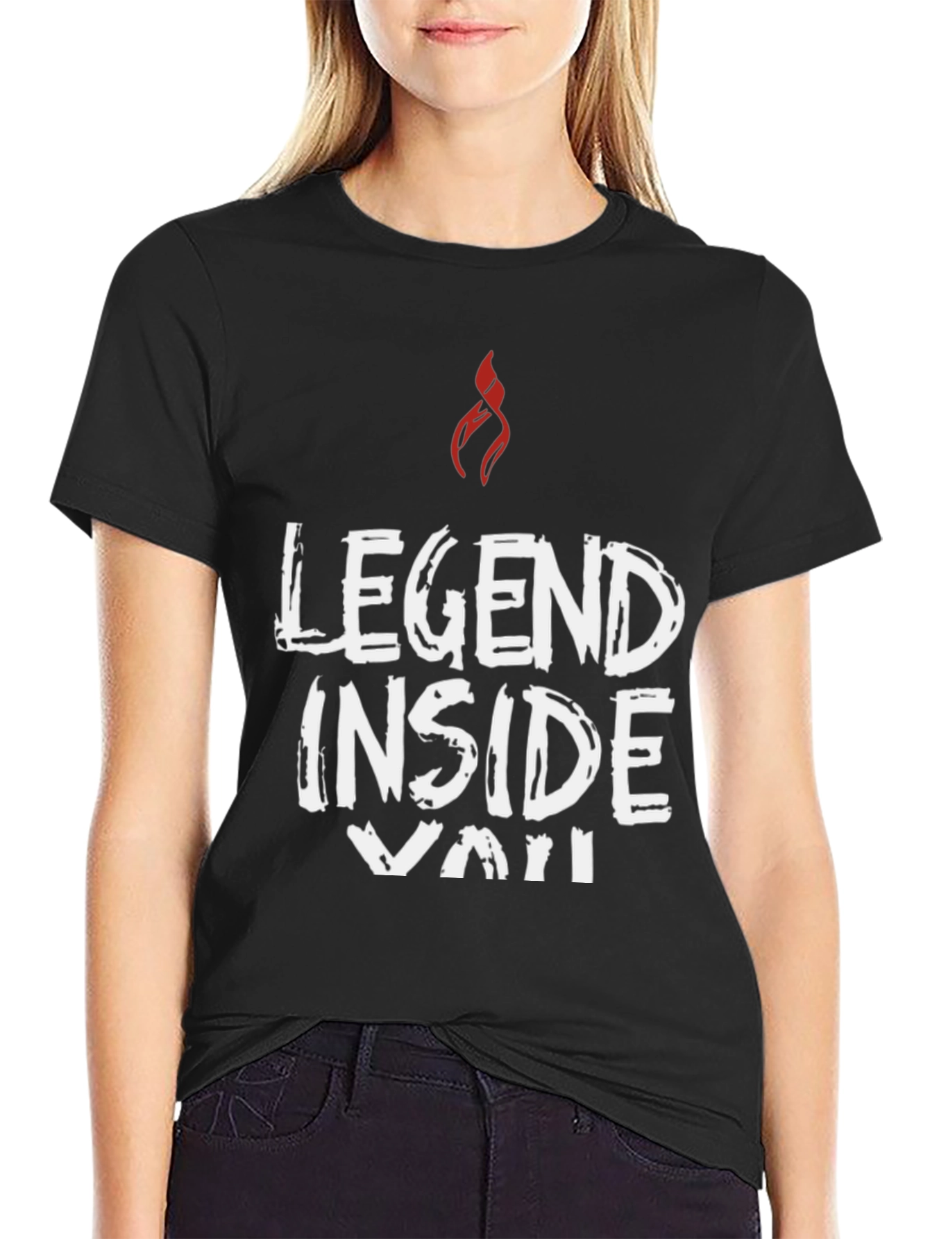 Legend Inside You Black Graphic Tee