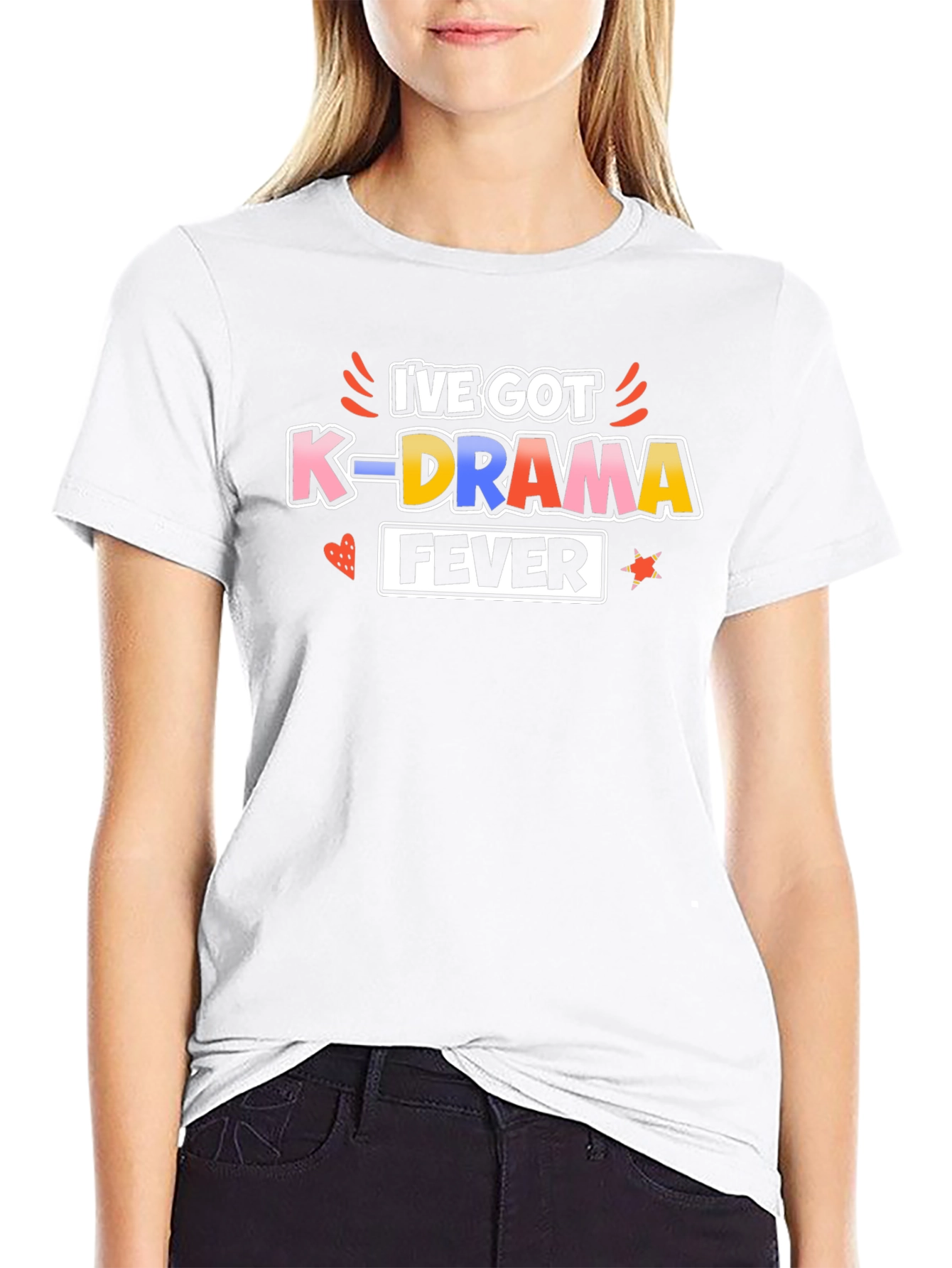 Ive Got K-Drama Fever Black T-Shirt