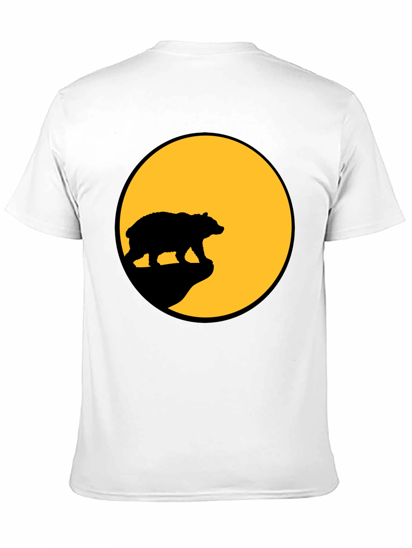 Bear Silhouette T-Shirt - Black Graphic Tee