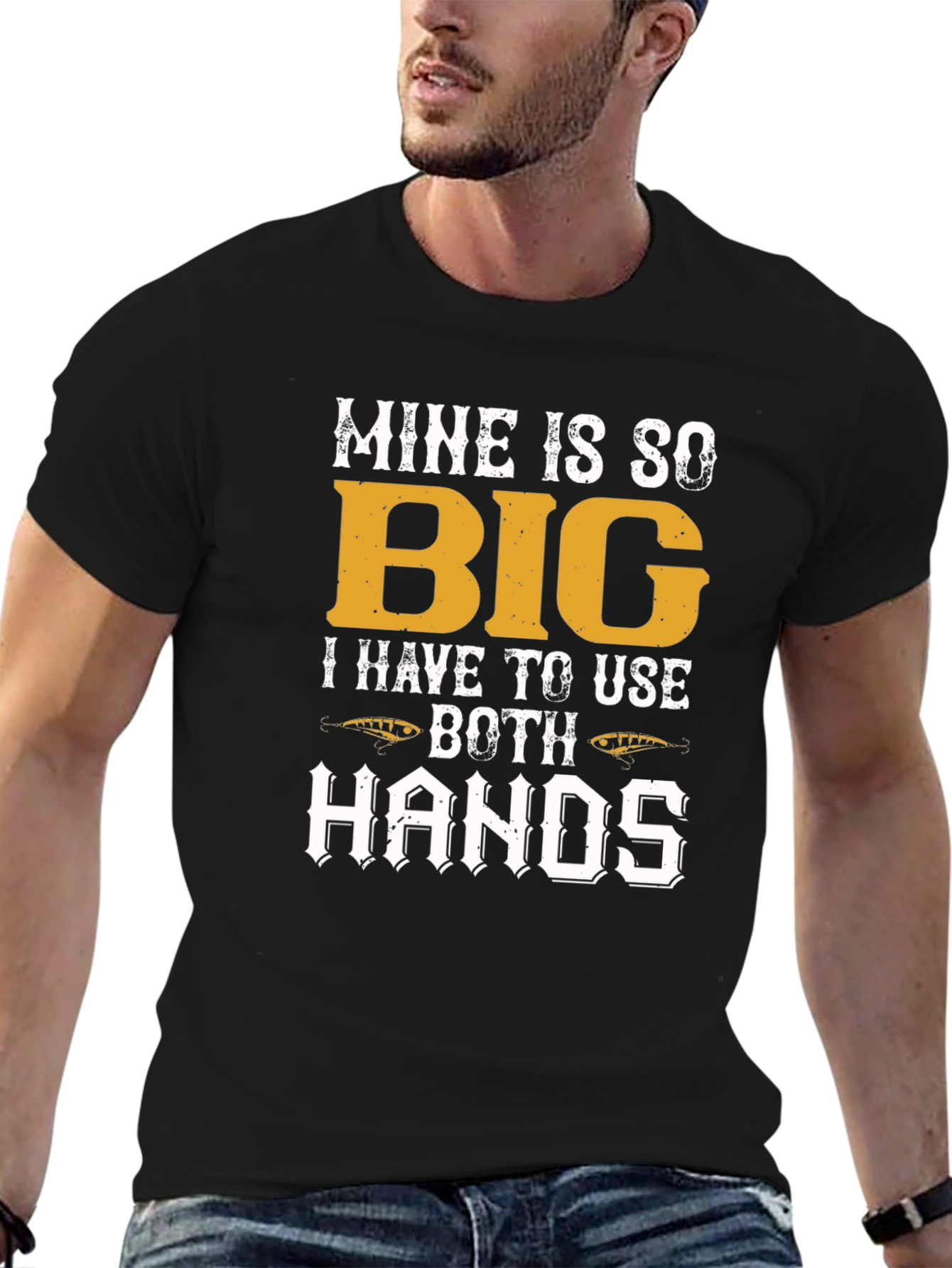 Mine Is So Big Funny Fishing T-Shirt