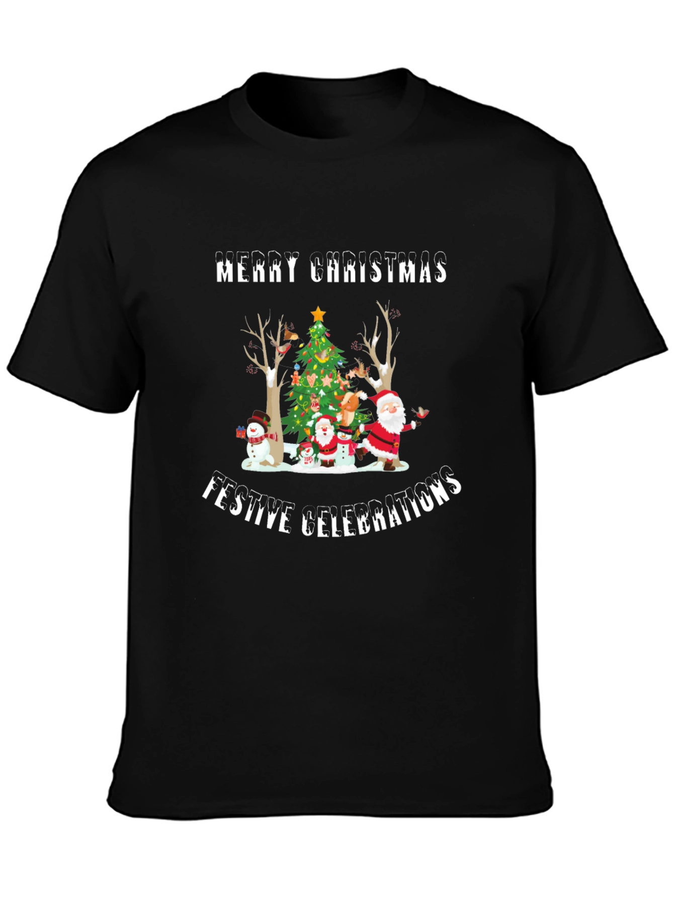 Merry Christmas Festive Celebrations T-Shirt