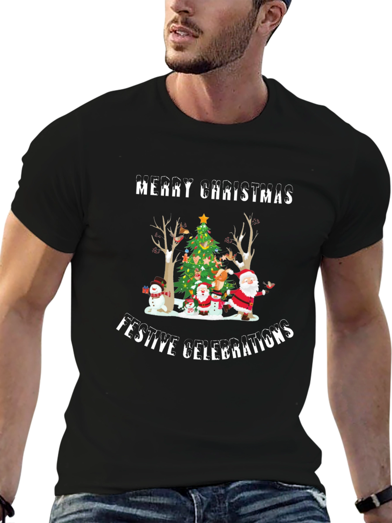 Merry Christmas Festive Celebrations T-Shirt