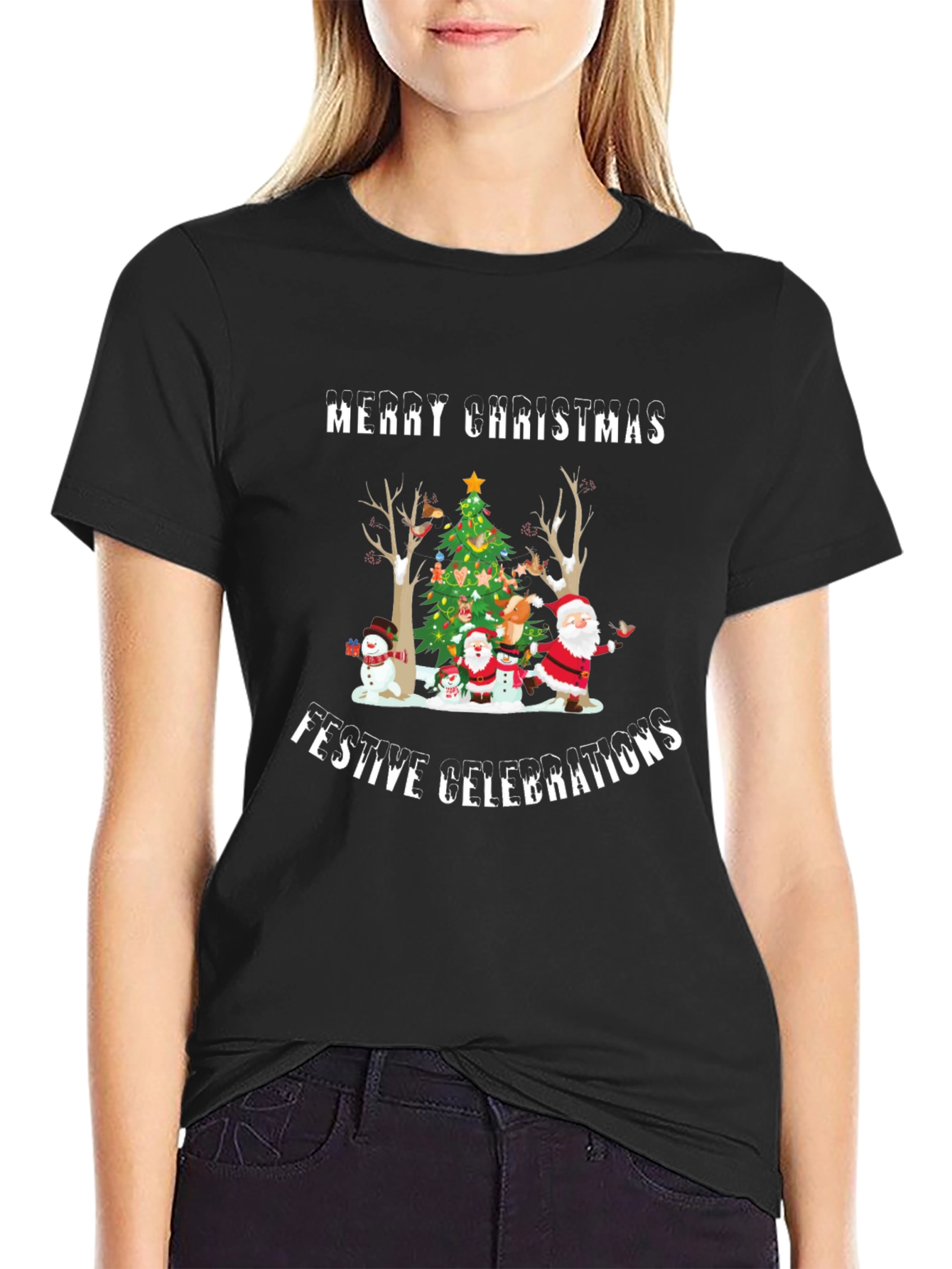 Merry Christmas Festive Celebrations T-Shirt