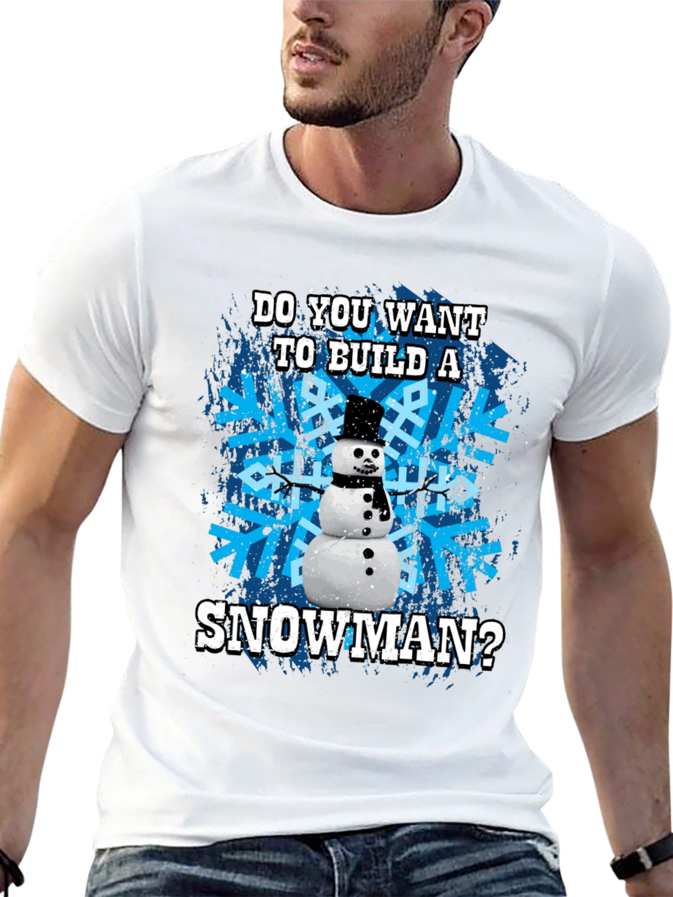 Snowman Graphic Tee - Winter Holiday Fun