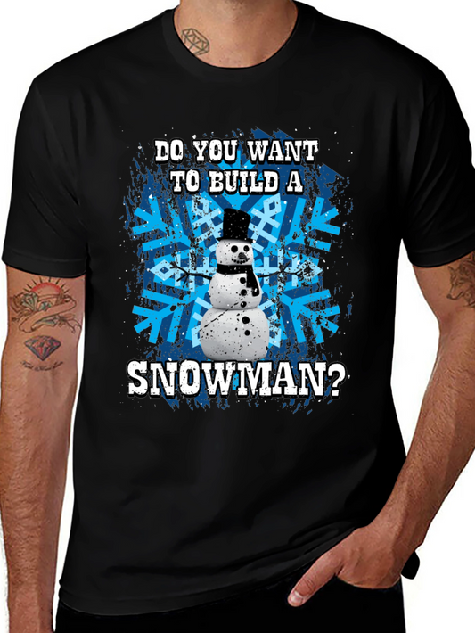Snowman Graphic Tee - Winter Holiday Fun