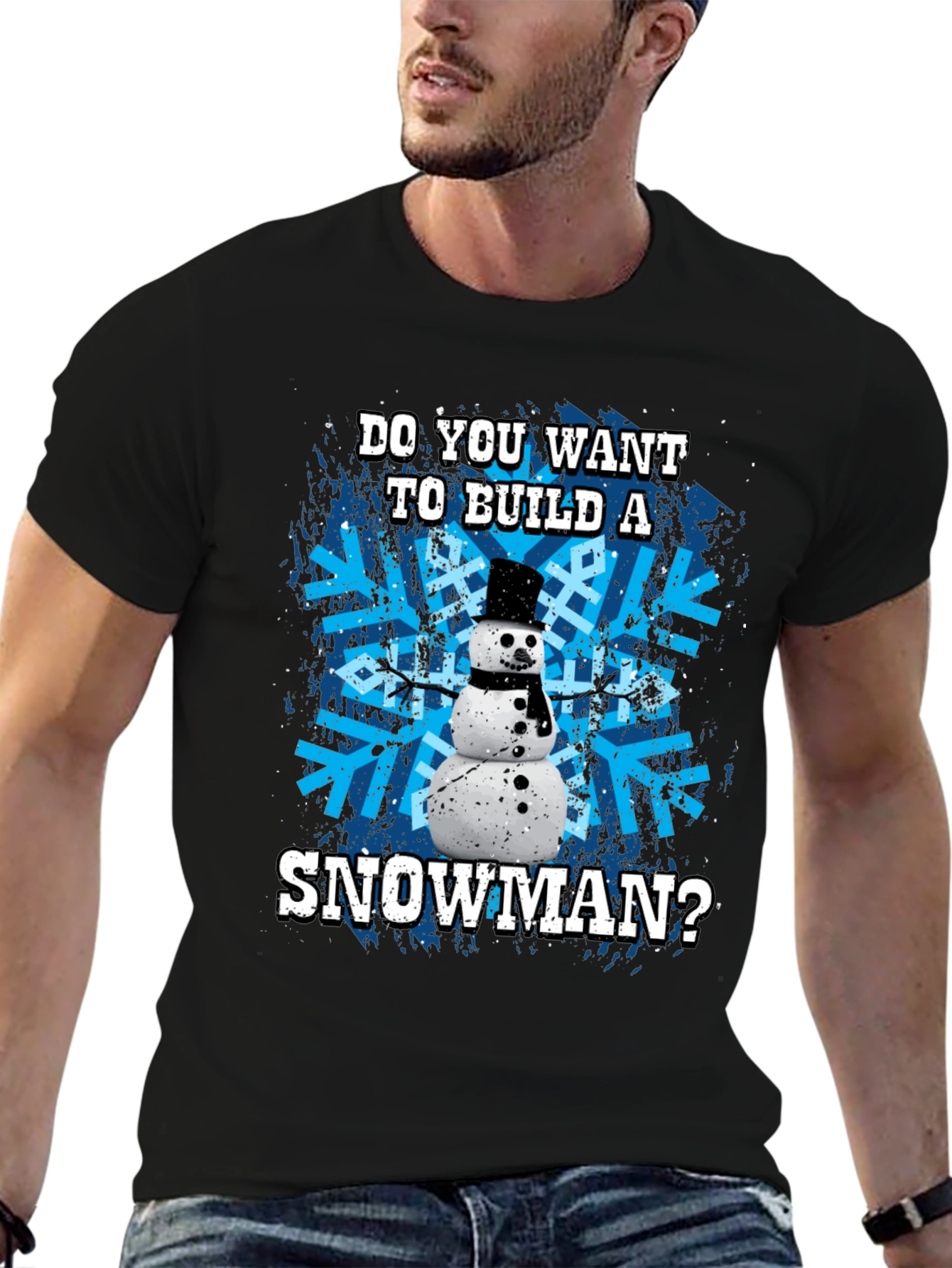 Snowman Graphic Tee - Winter Holiday Fun