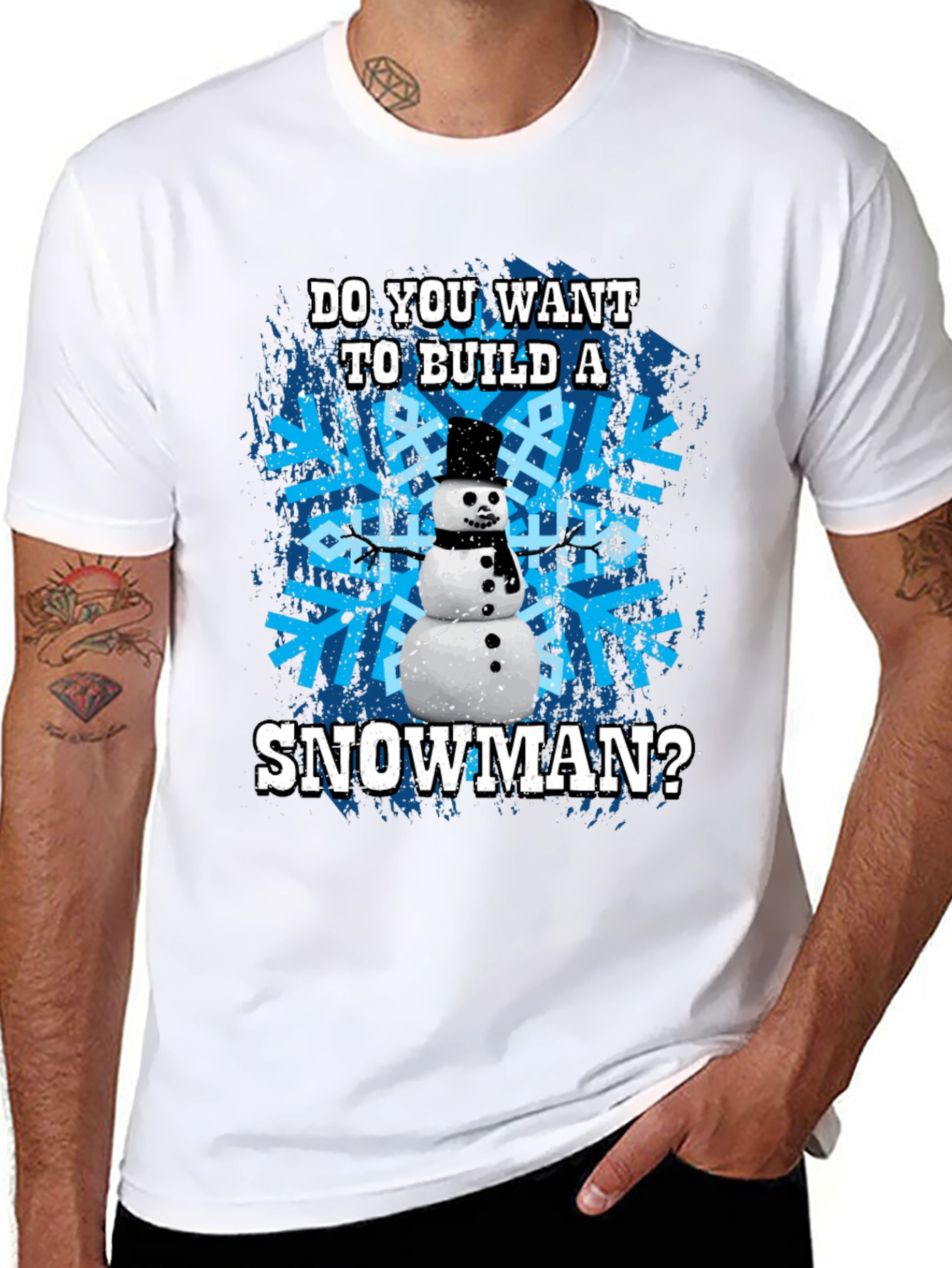 Snowman Graphic Tee - Winter Holiday Fun