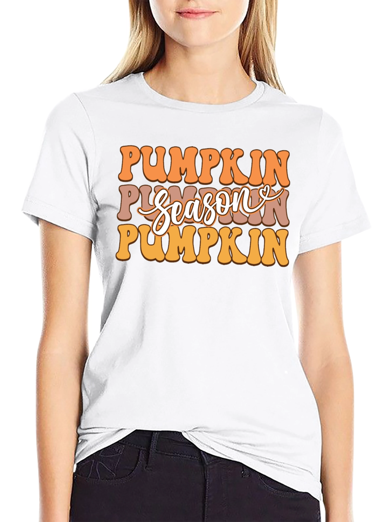 Pumpkin Season Graphic T-Shirt - Fall Fashion