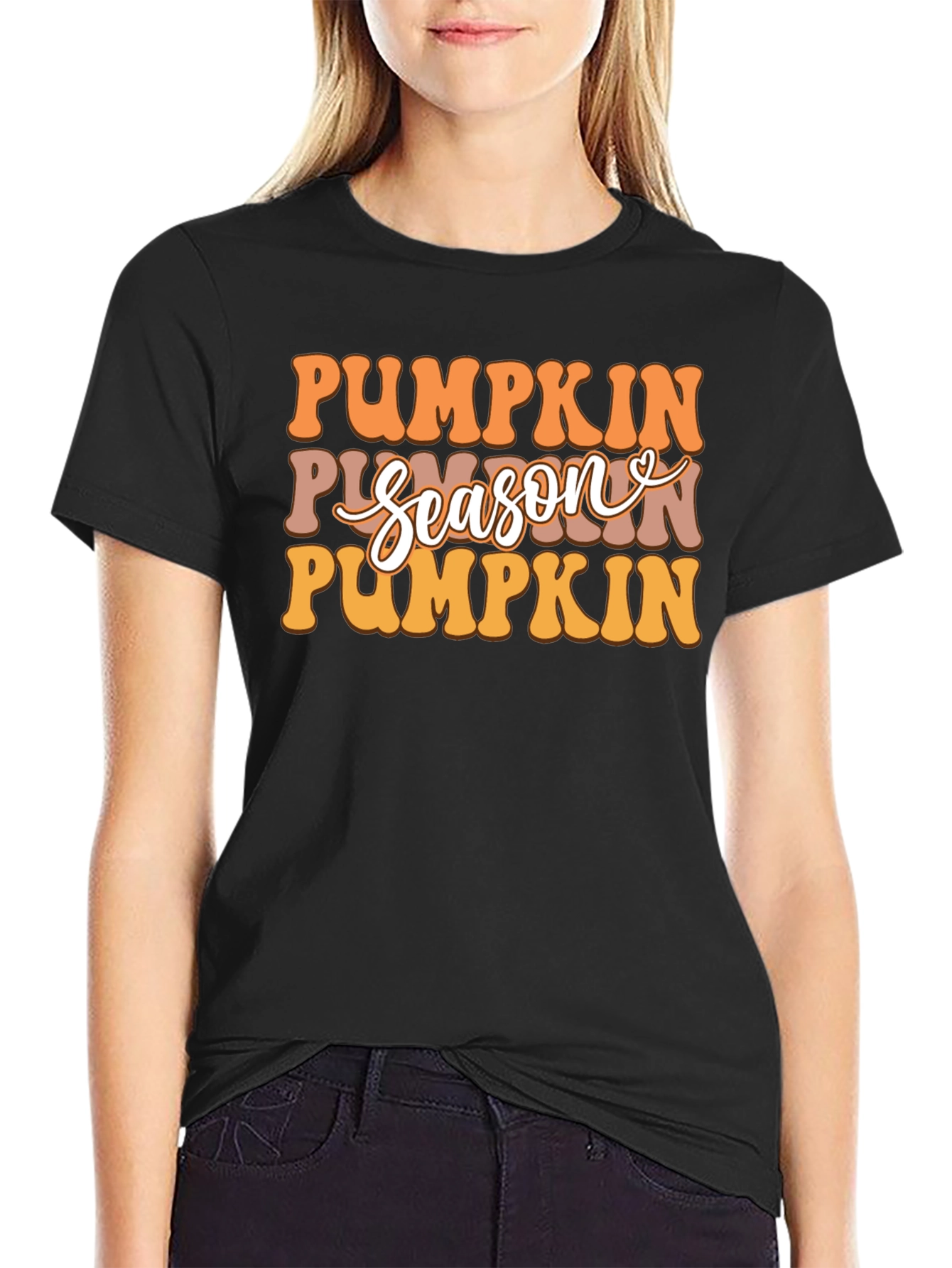 Pumpkin Season Graphic T-Shirt - Fall Fashion